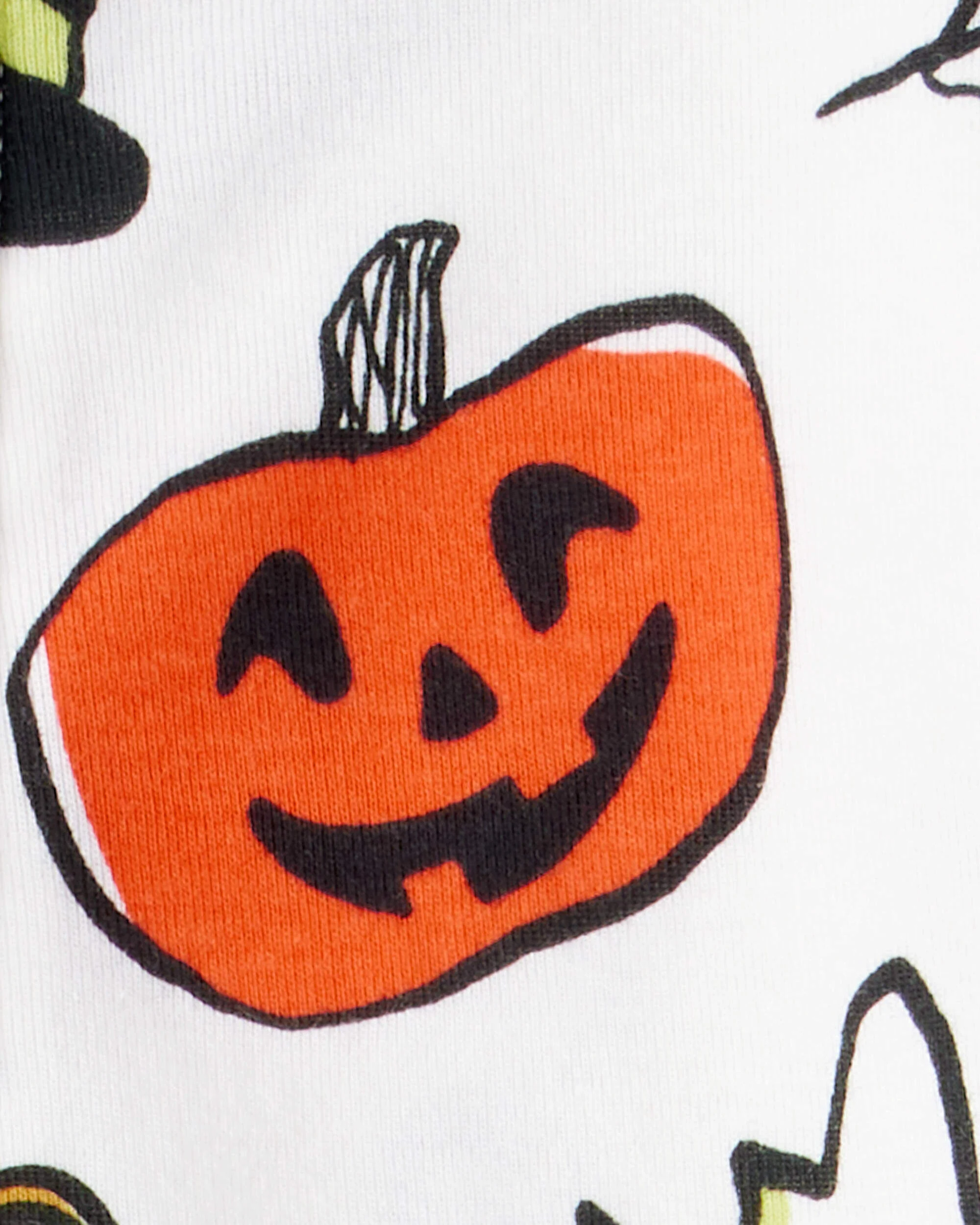 Carter's Toddler 1-Piece Halloween 100% Snug Fit Cotton Footie Pajamas - Ivory