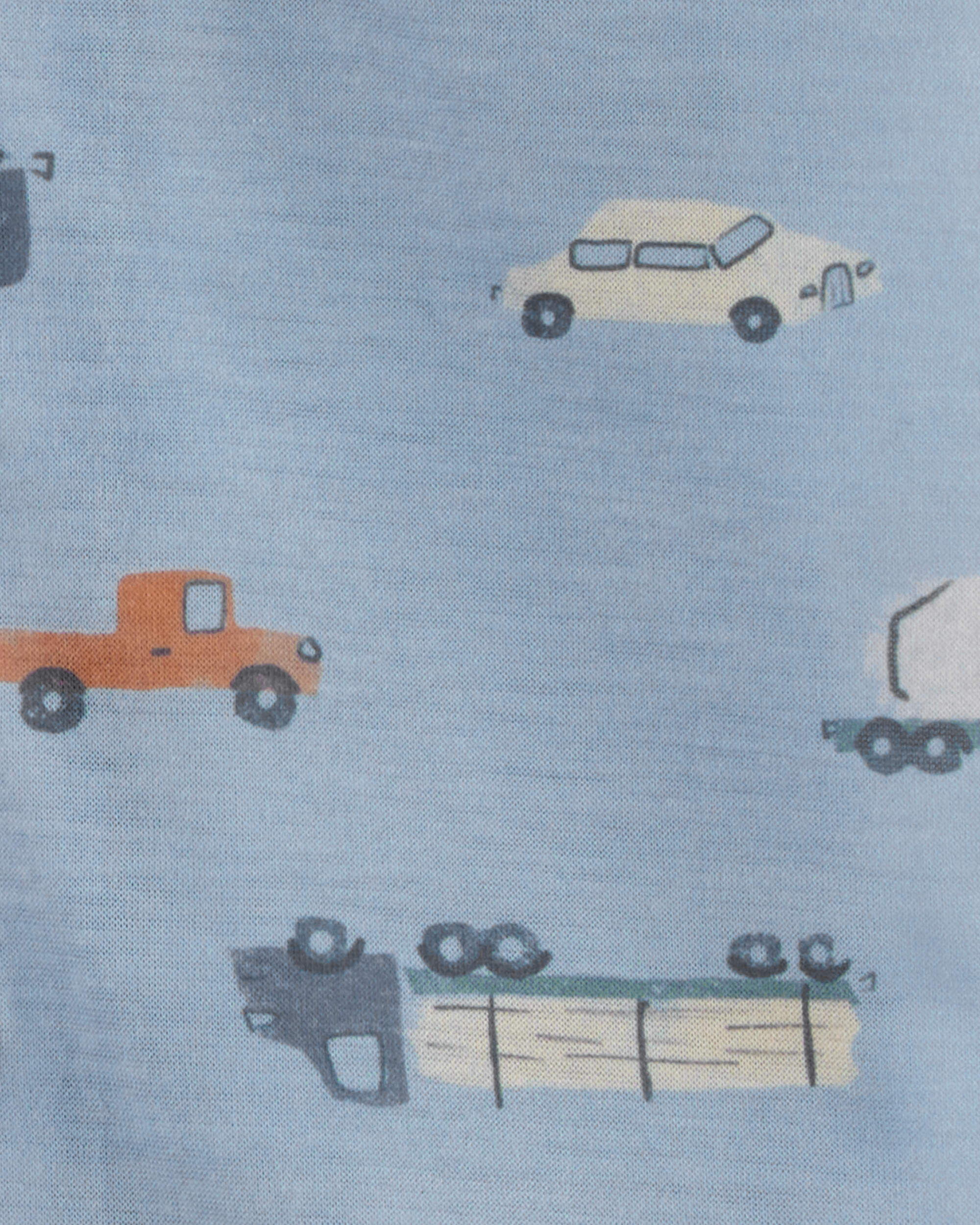 Carter's Toddler 4-Piece Loose Fit Coat-Style Pajamas - Blue/Ivory