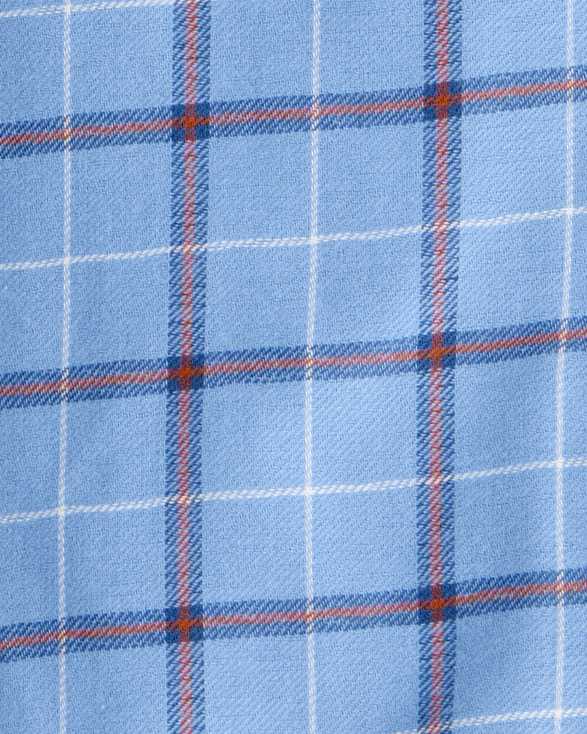 Carter's Kid 2-Pack Plaid Pajama Pants - Blue/Ivory