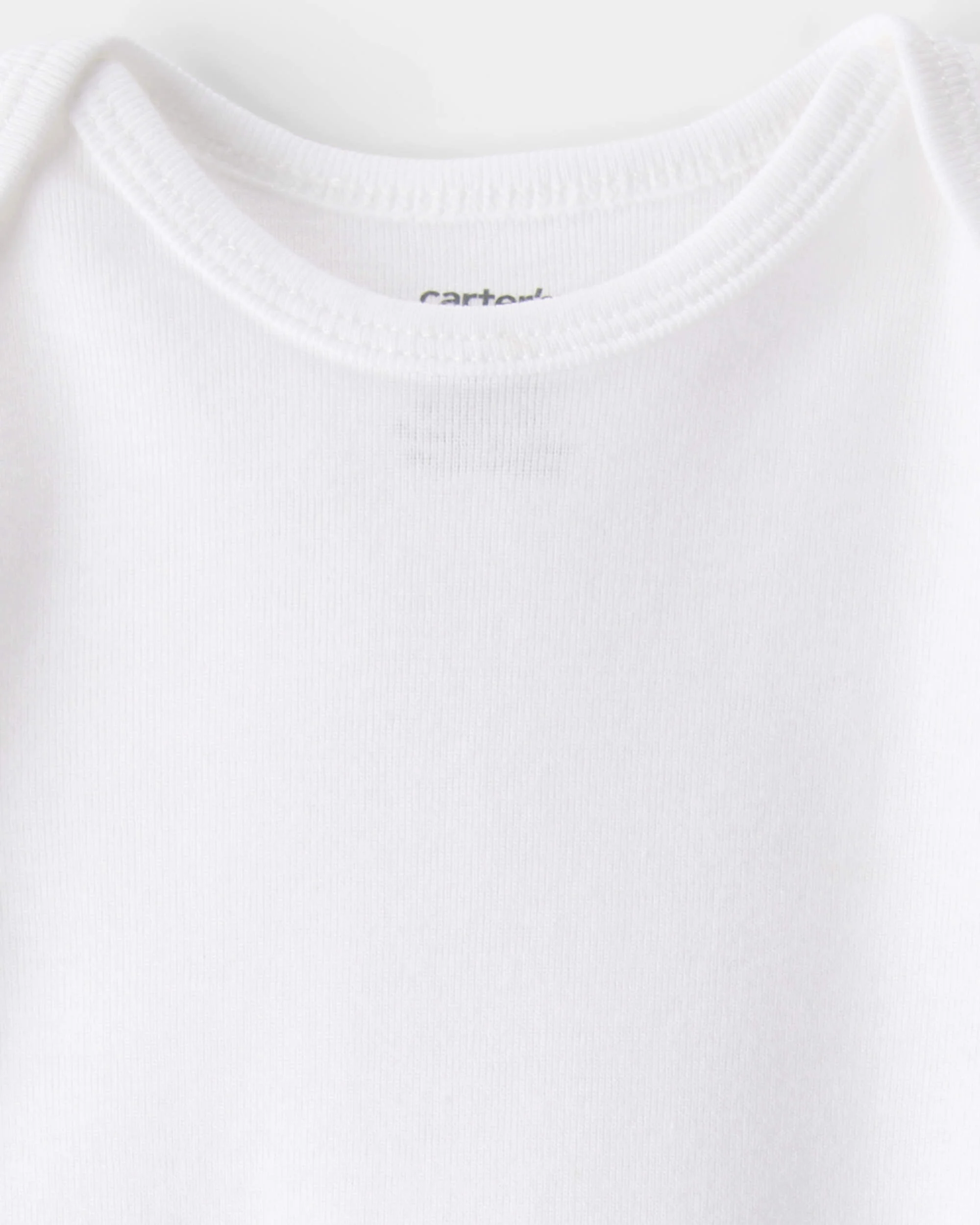 Carter's Baby 8-Pack Long Sleeve Cotton Bodysuits - White