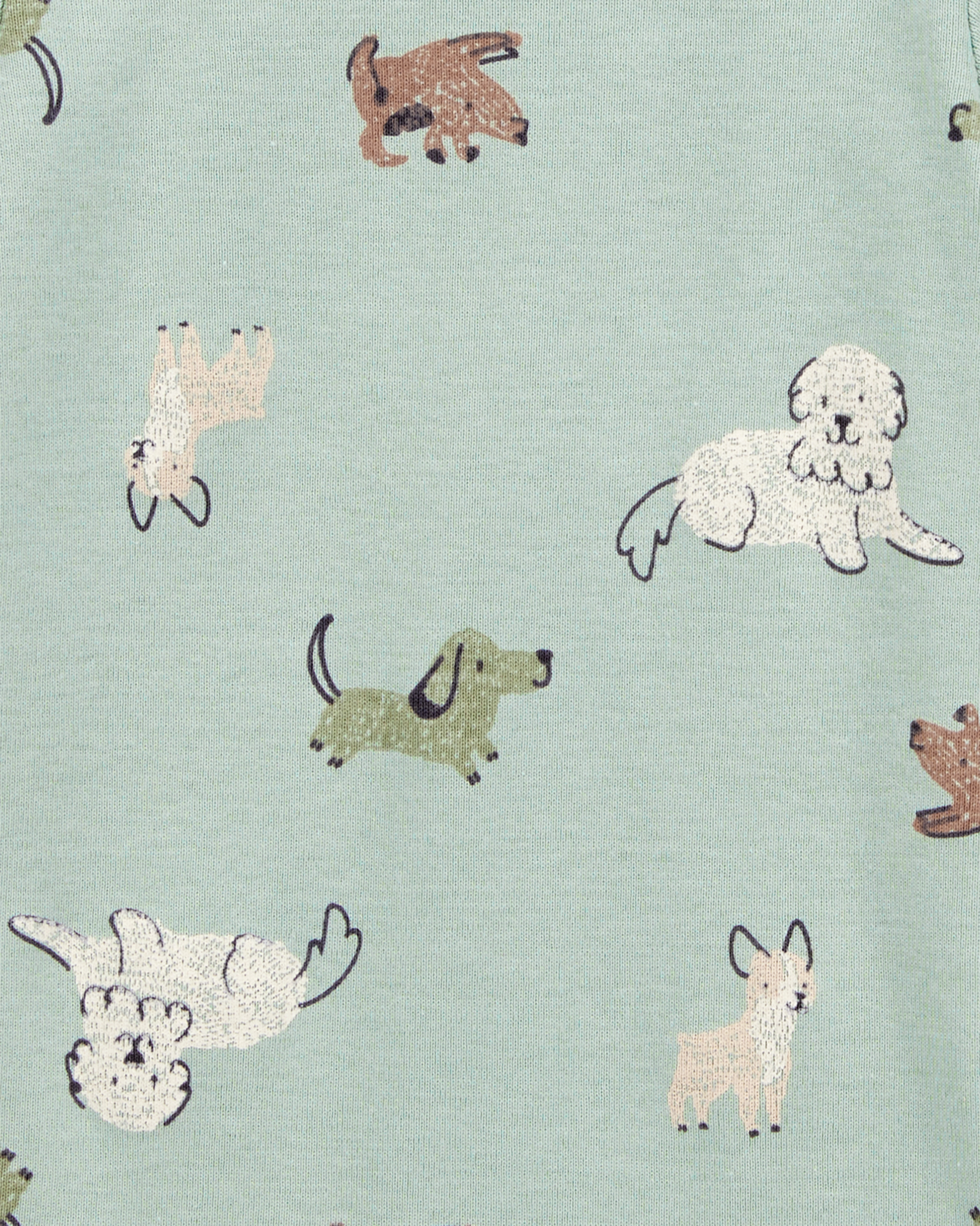 Carter's Baby Boy 5-Pack Dog Short-Sleeve Cotton Bodysuits