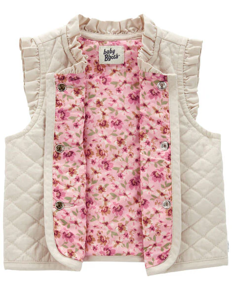 Oshkosh Baby Ruffle Quilted Vest