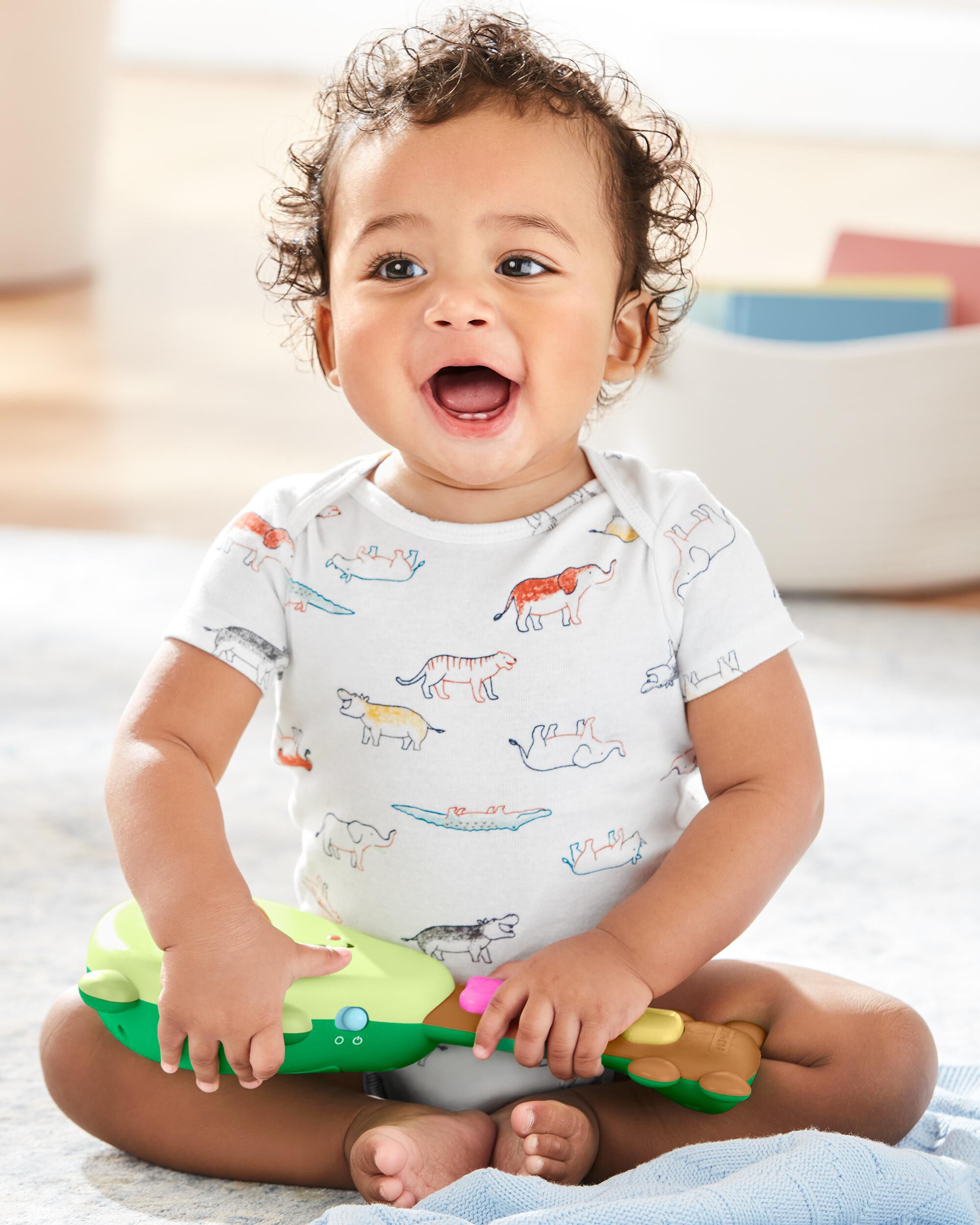 Carter's Farmstand Rock-A-Mole Guitar Baby Toy