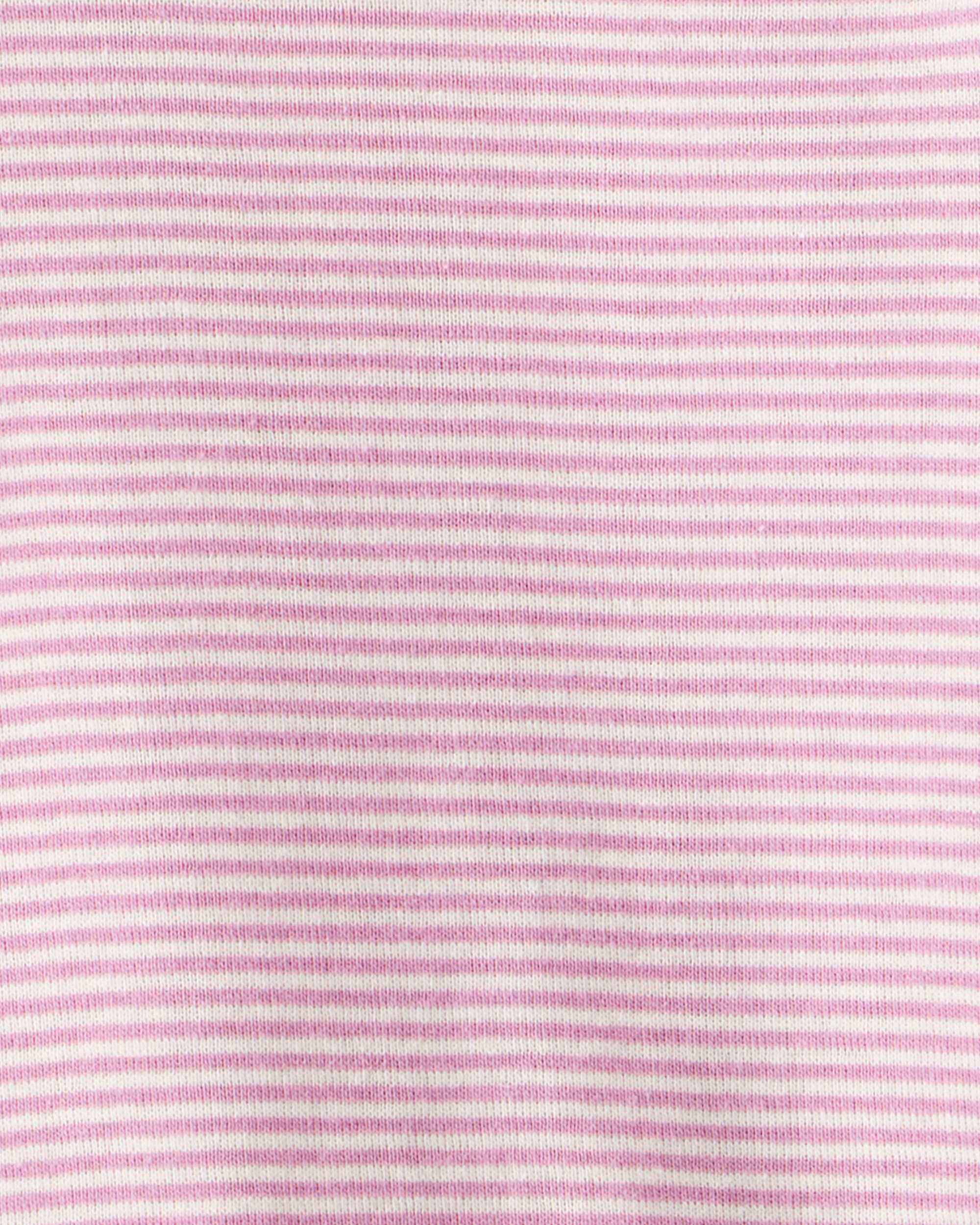 Carter's Baby Girl 4-Pack Polar Bear Print Cotton Long-Sleeve Multipack Bodysuits - White/Purple/Blue