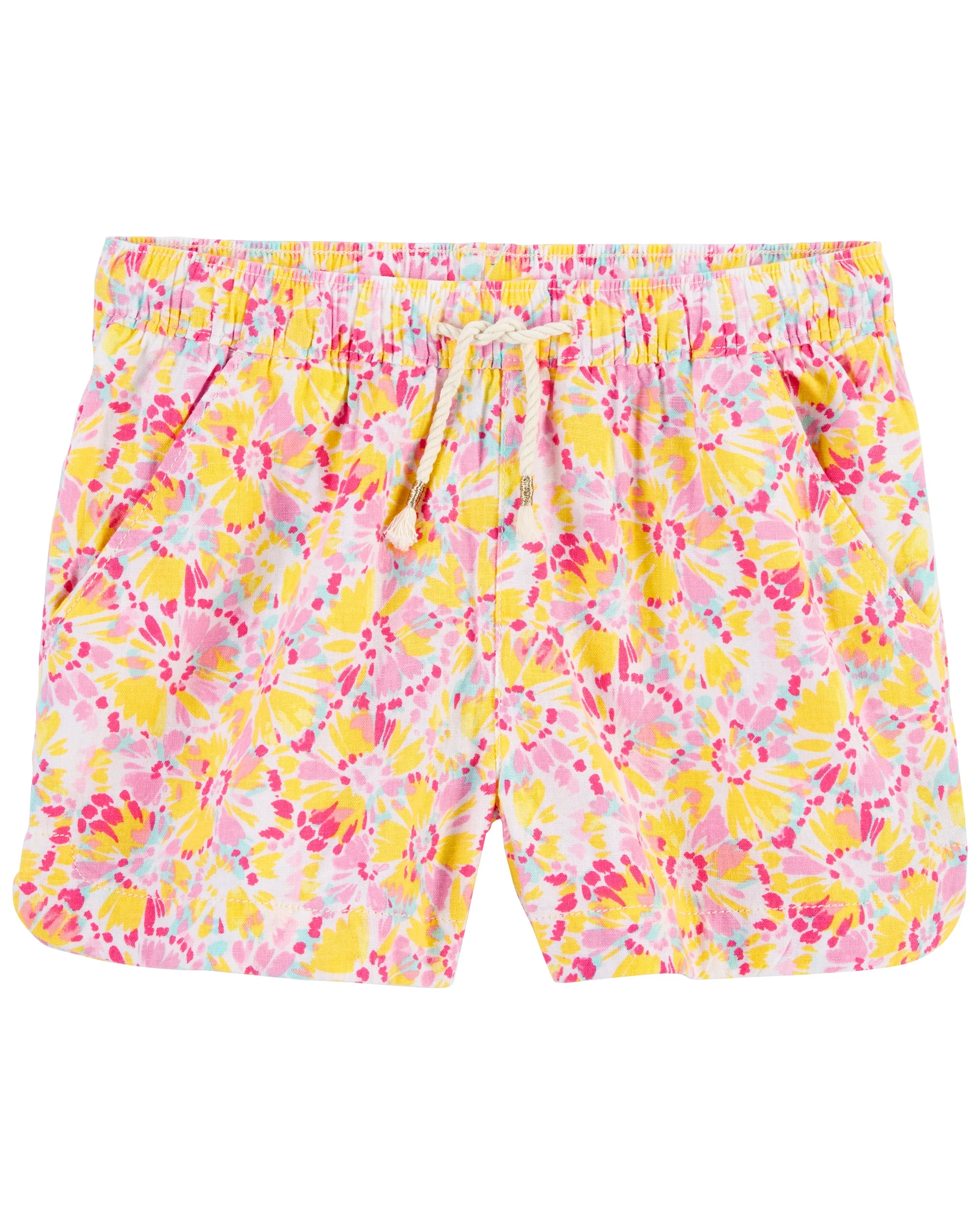 Oshkosh Kid 2-Piece Floral Tank & Linen Shorts Set