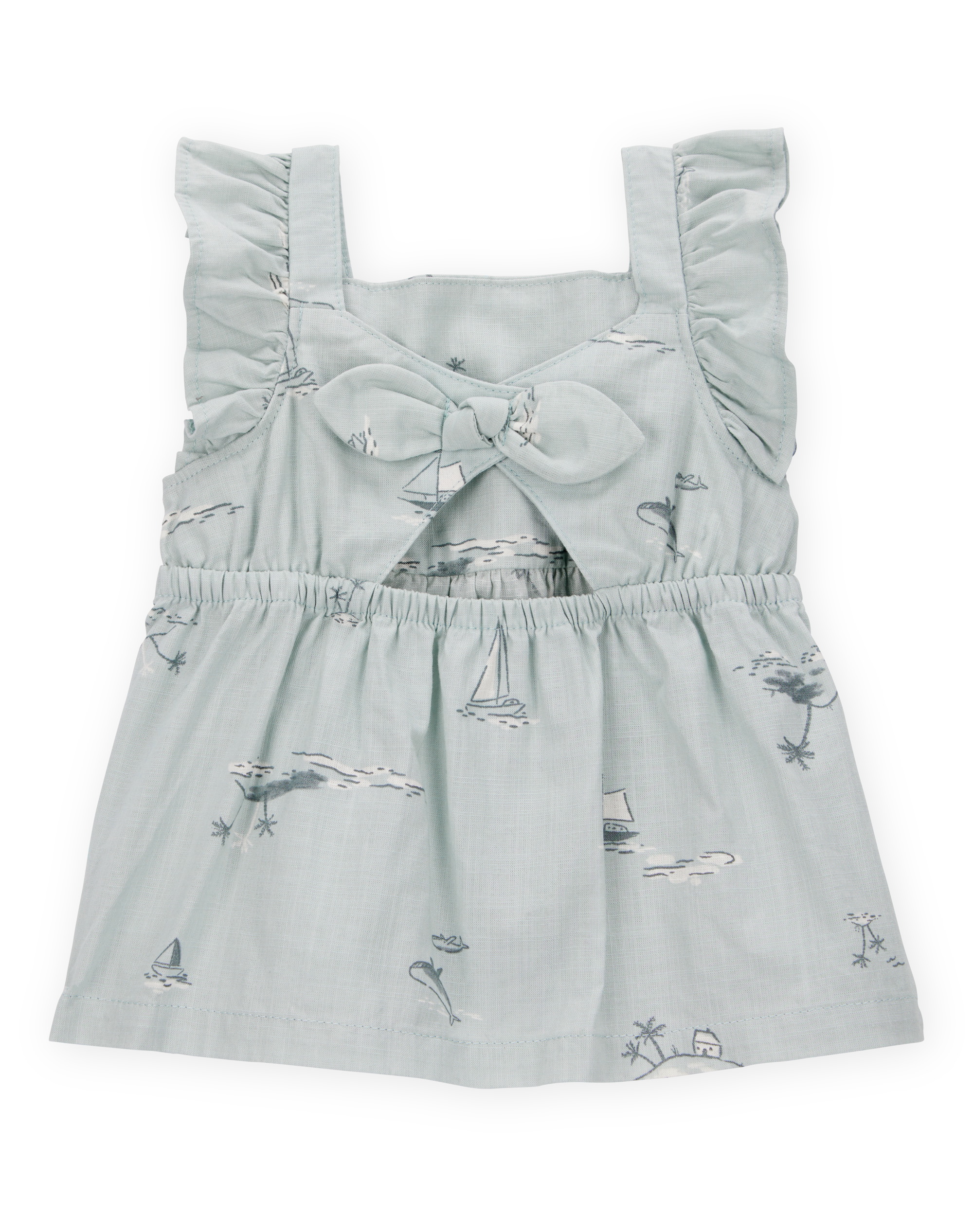 Carter's Baby 2-Piece Flutter Tank & Pull-On Short Set - Blue/White