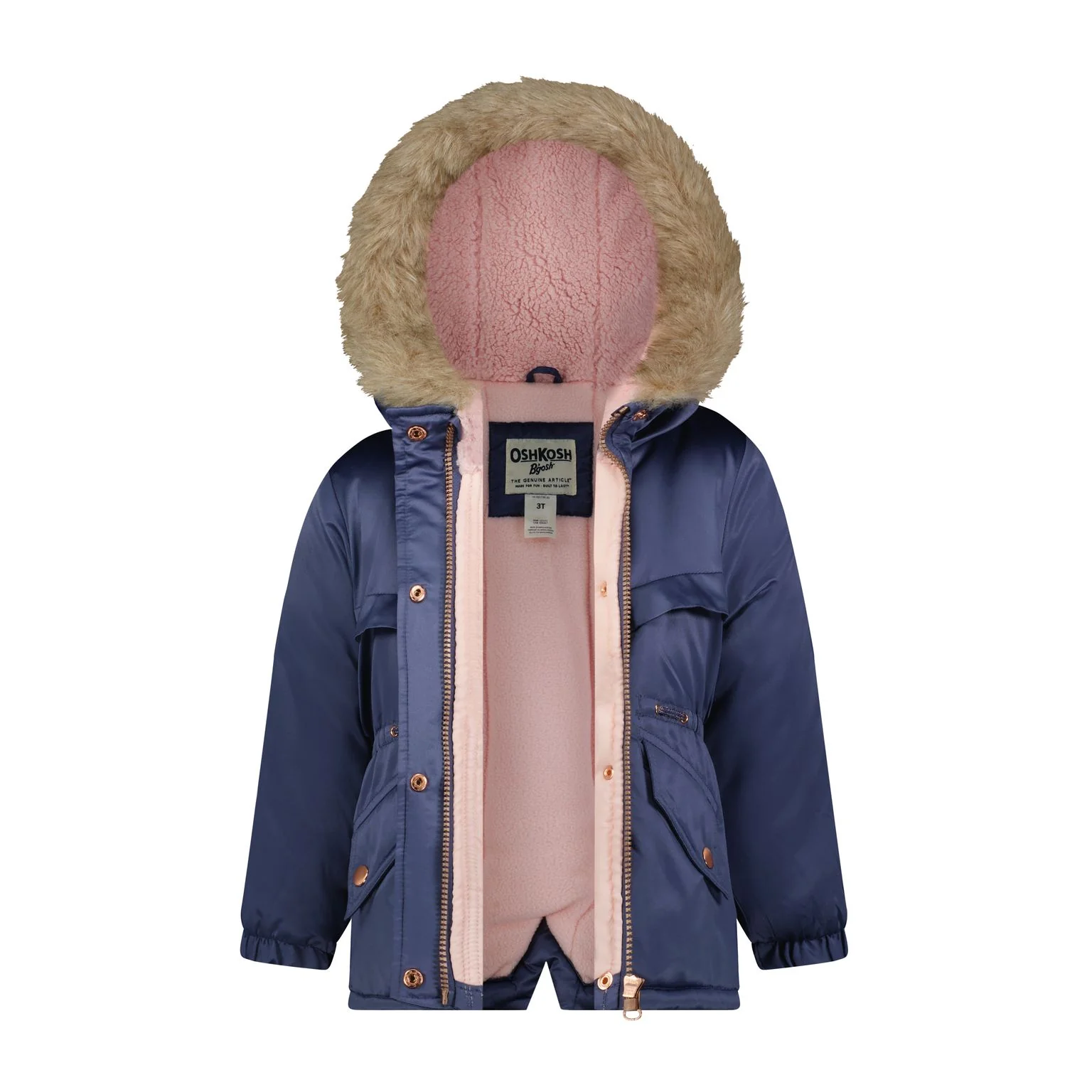 Oshkosh Toddler Girl Navy Puffer Jacket