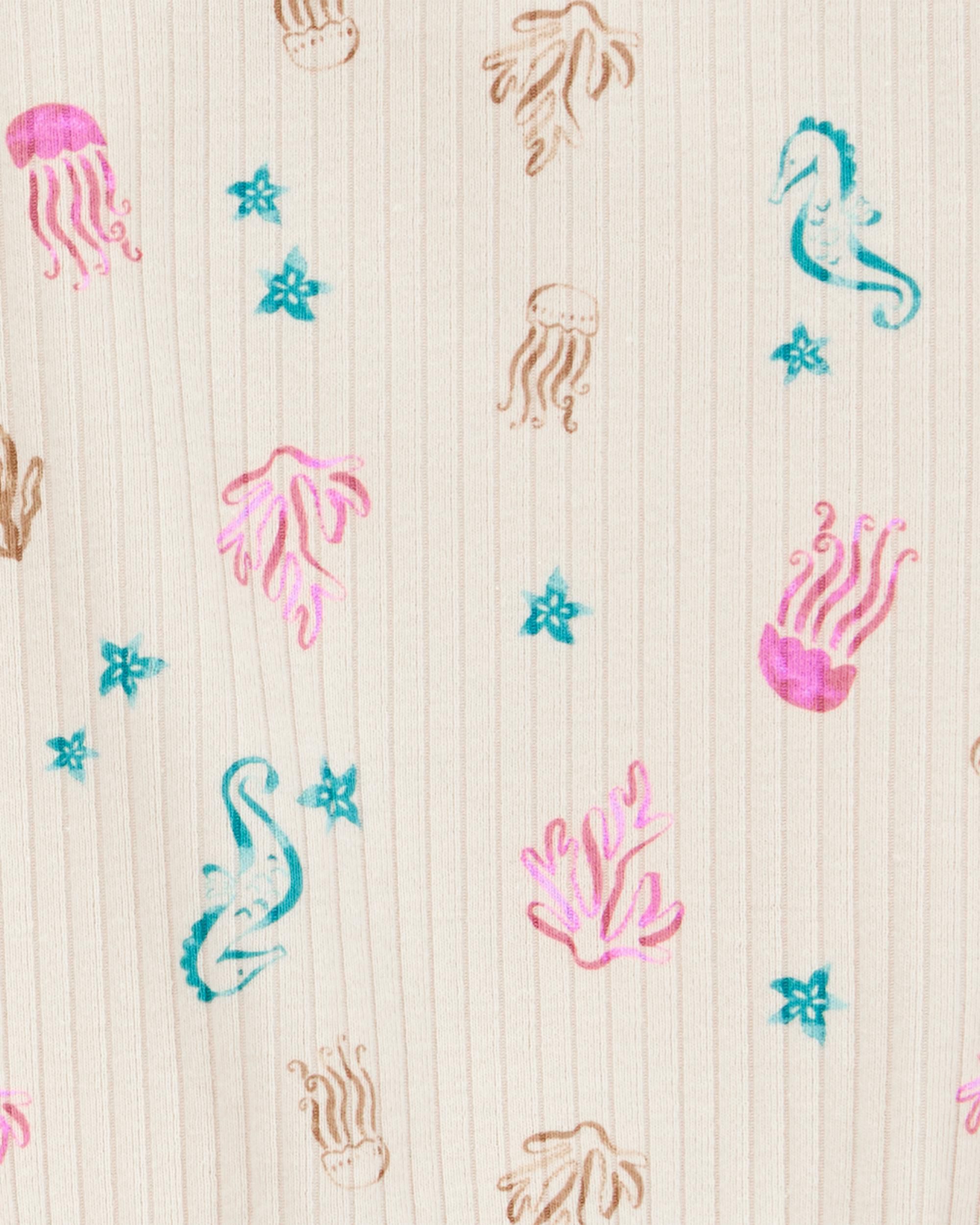 Carter's Baby 2-Piece Sea Creature Tank & Bike Short Set - Tan