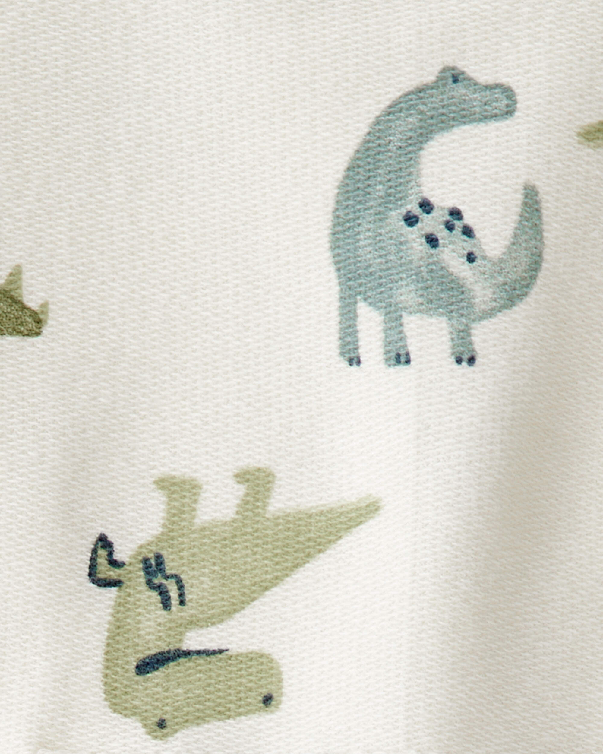 Carter's Baby Boy Dinosaur French Terry Long-Sleeve Tee & Pant Set - Ivory
