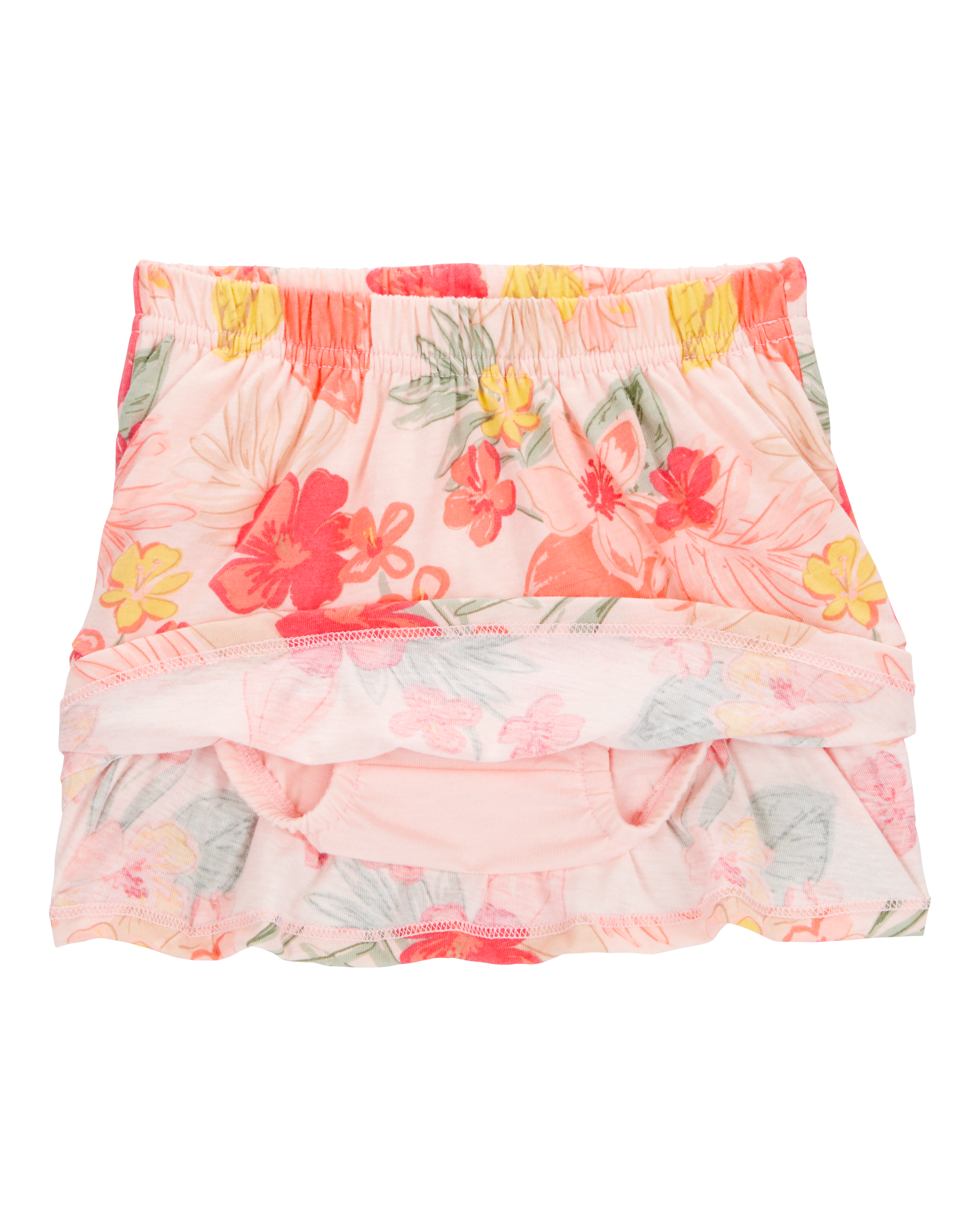 Carter's Baby 2-Piece Ribbed Tank & Floral Pull-On Skort Set - Pink