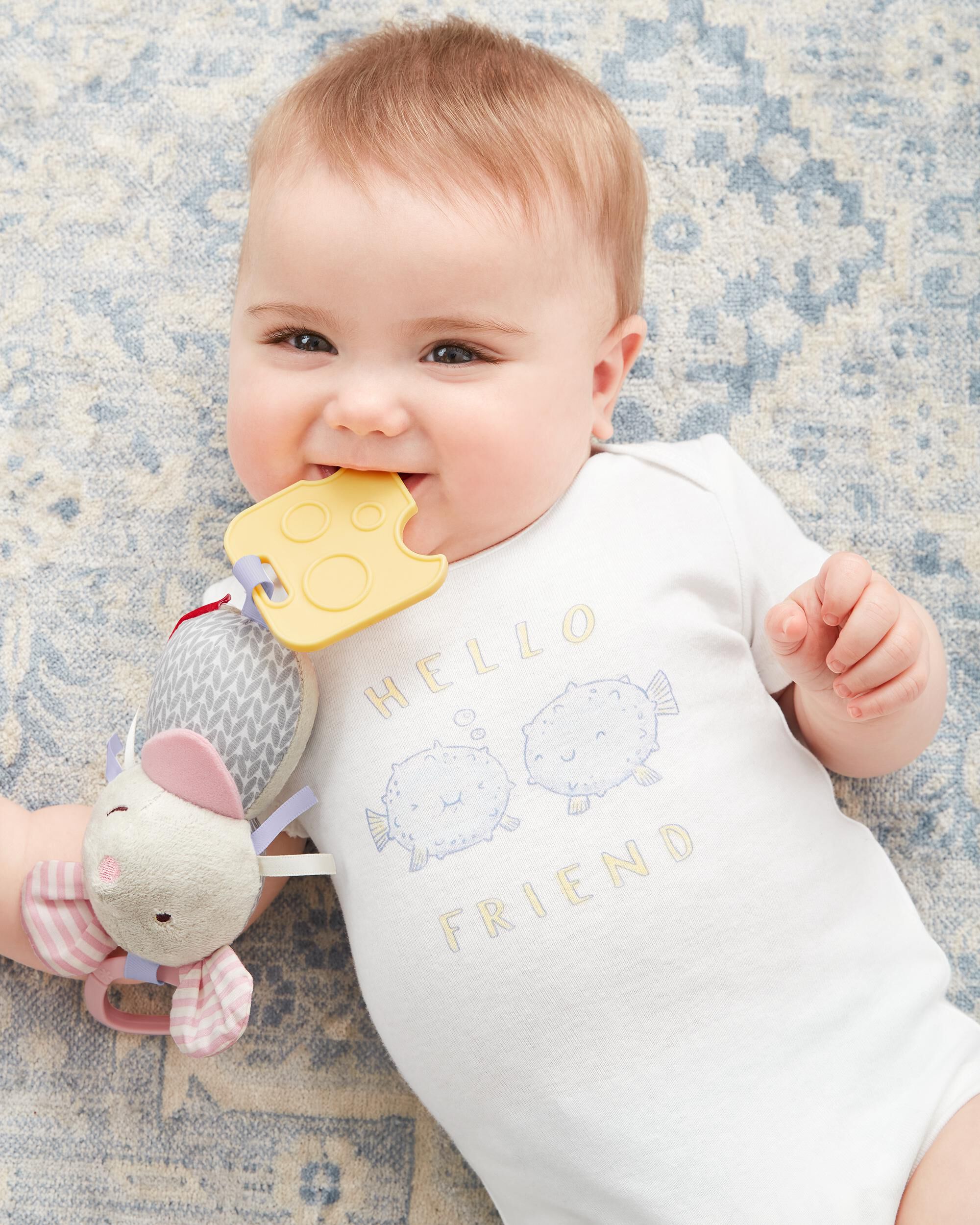 Carter's Bandana Buddies Chime & Teethe Toy - Mouse