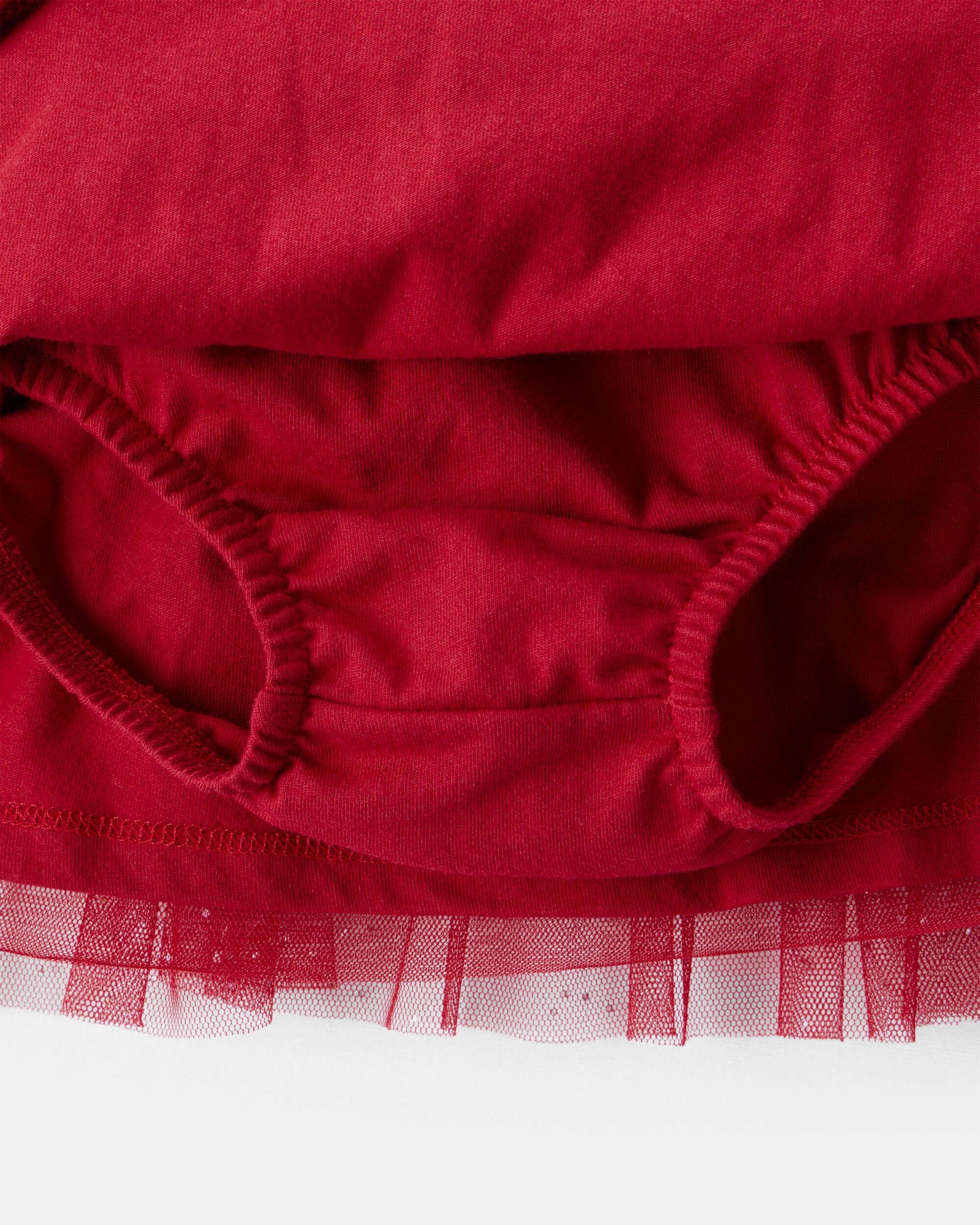 Carter's Baby Girl 2-Piece Snowflake Print Long-Sleeve Top & Skirt Set - Red/Cream