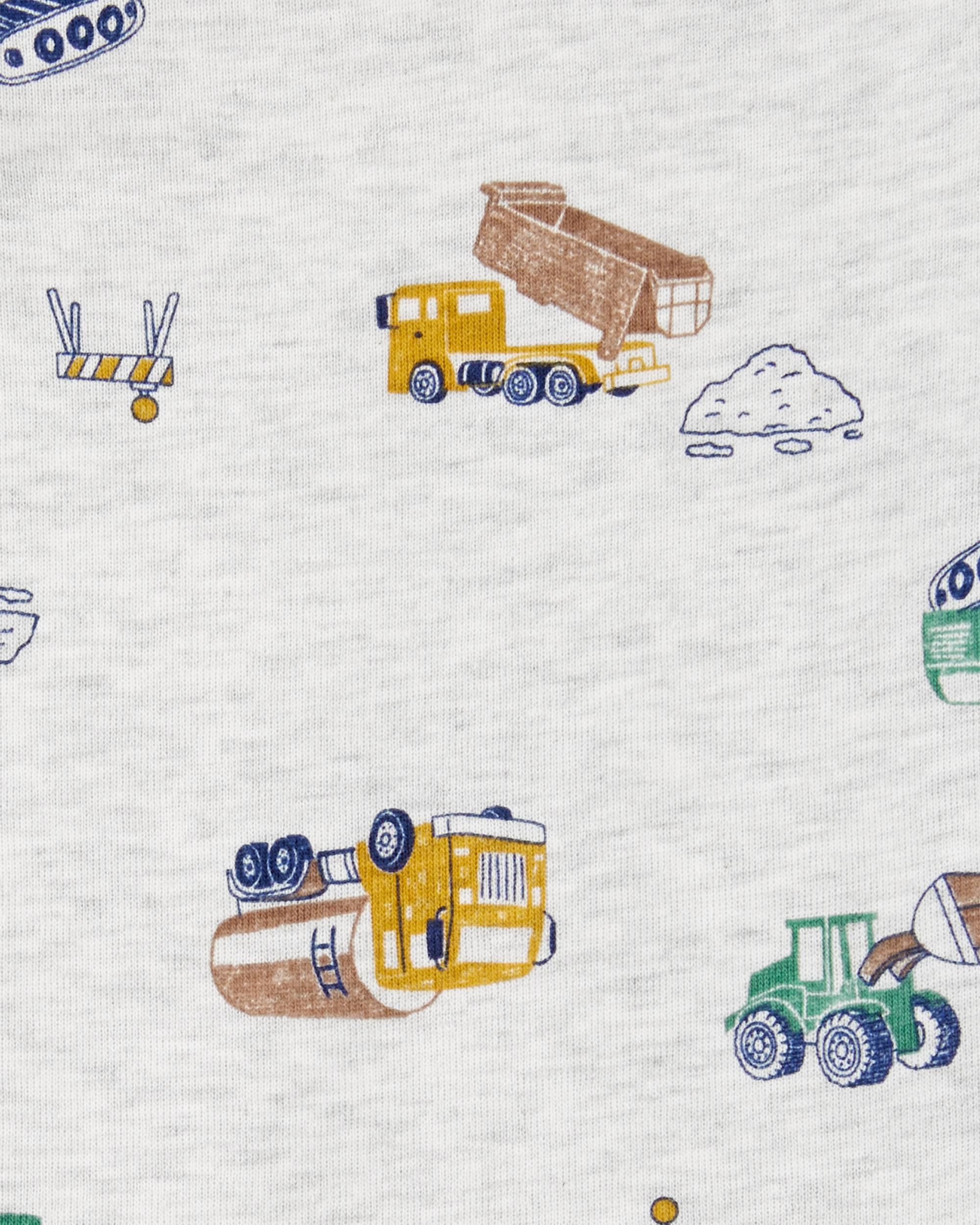 Carter's Baby Boy 5-Pack Construction Short-Sleeve Bodysuits