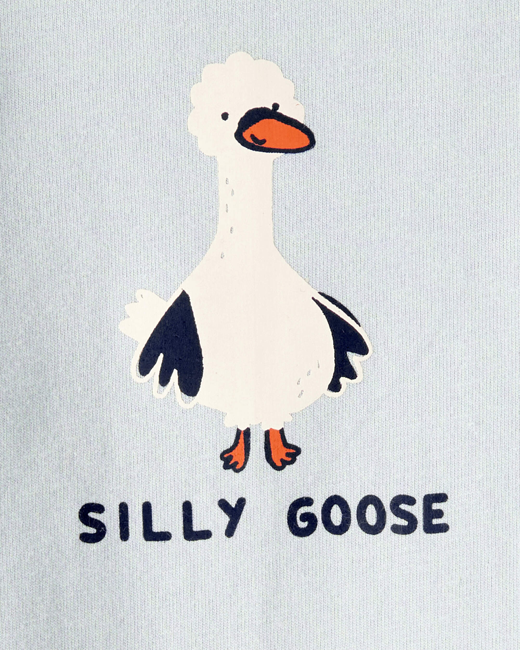 Carter's Baby Silly Goose Cotton Long-Sleeve Graphic Bodysuit - Blue