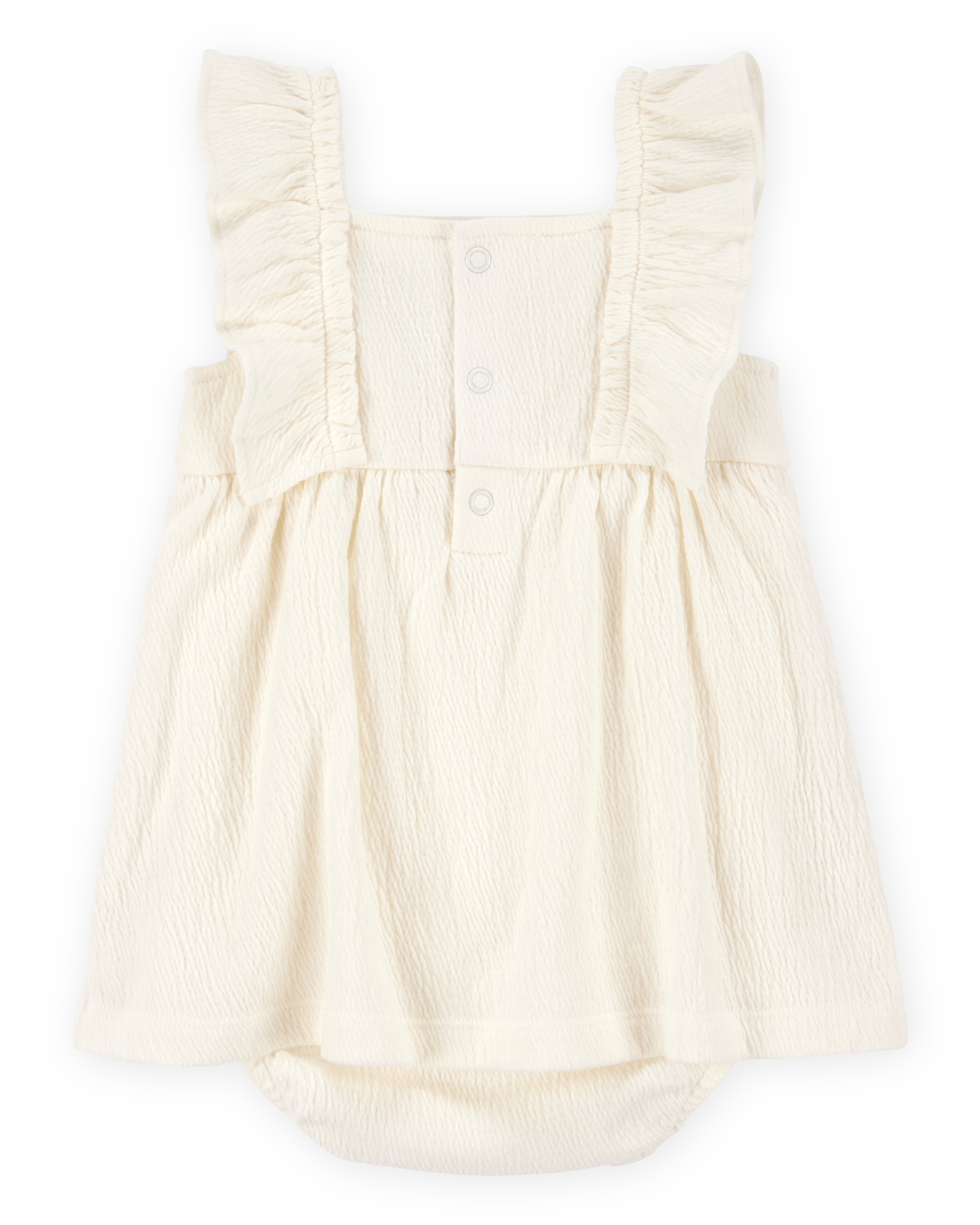 Carter's Baby Floral Flutter Bodysuit Dress - Ivory