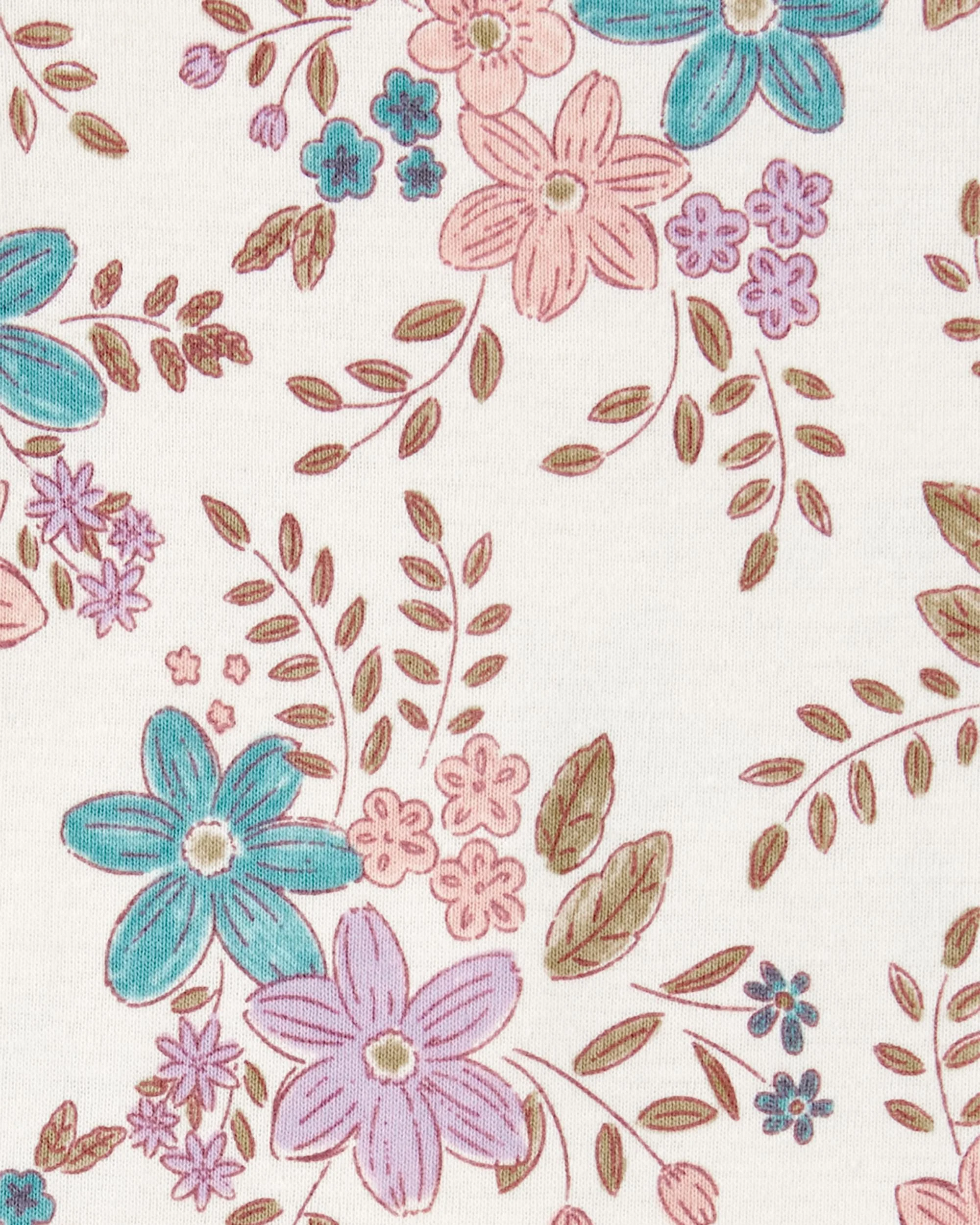 Carter's Baby Girl 5-Pack Floral Short-Sleeve Bodysuits