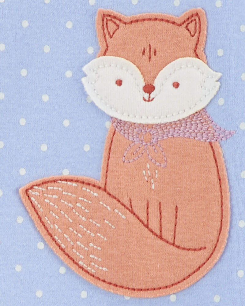 Carter's Toddler 1-Piece Fox 100% Snug Fit Cotton Footie Pyjamas