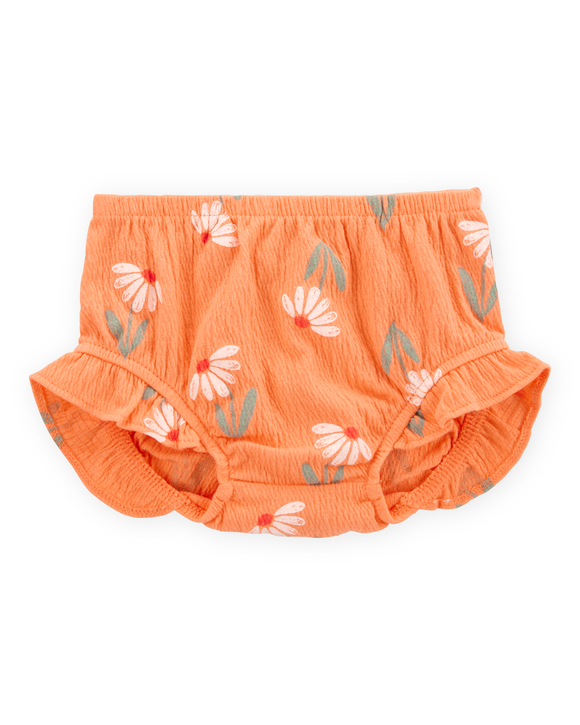 Carter's Baby Girl 3-Piece Floral  Outfit Set - Orange/White