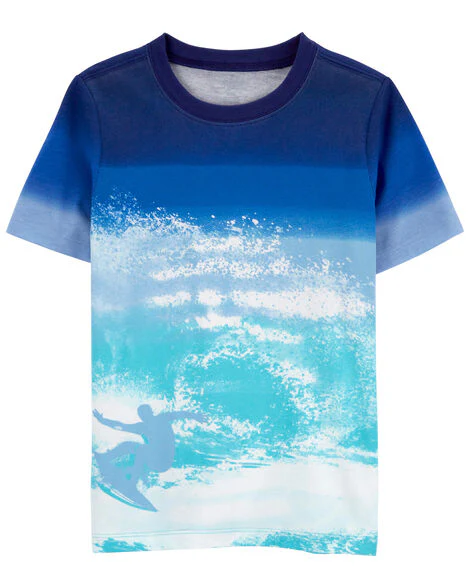 Oshkosh Kid Beach Print Ombre Tee