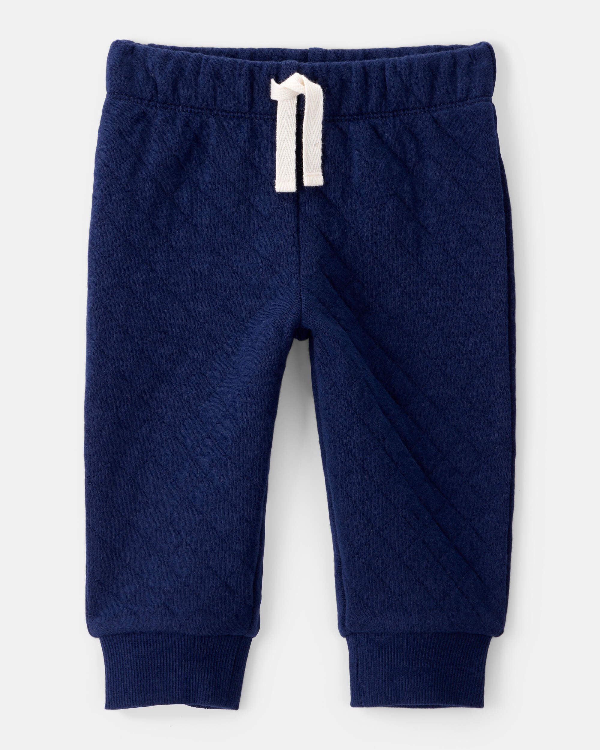 Carter's Baby Boy 2-Piece Striped Hooded Long-Sleeve Bodysuit Pant Set - White/Navy