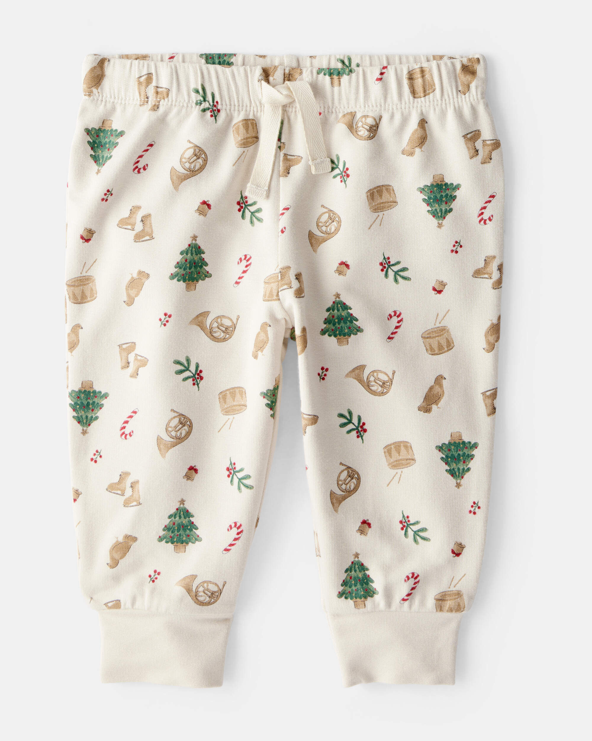 Carter's Baby Boy Print PurelySoft Long-Sleeve Tee & Pant Set - White