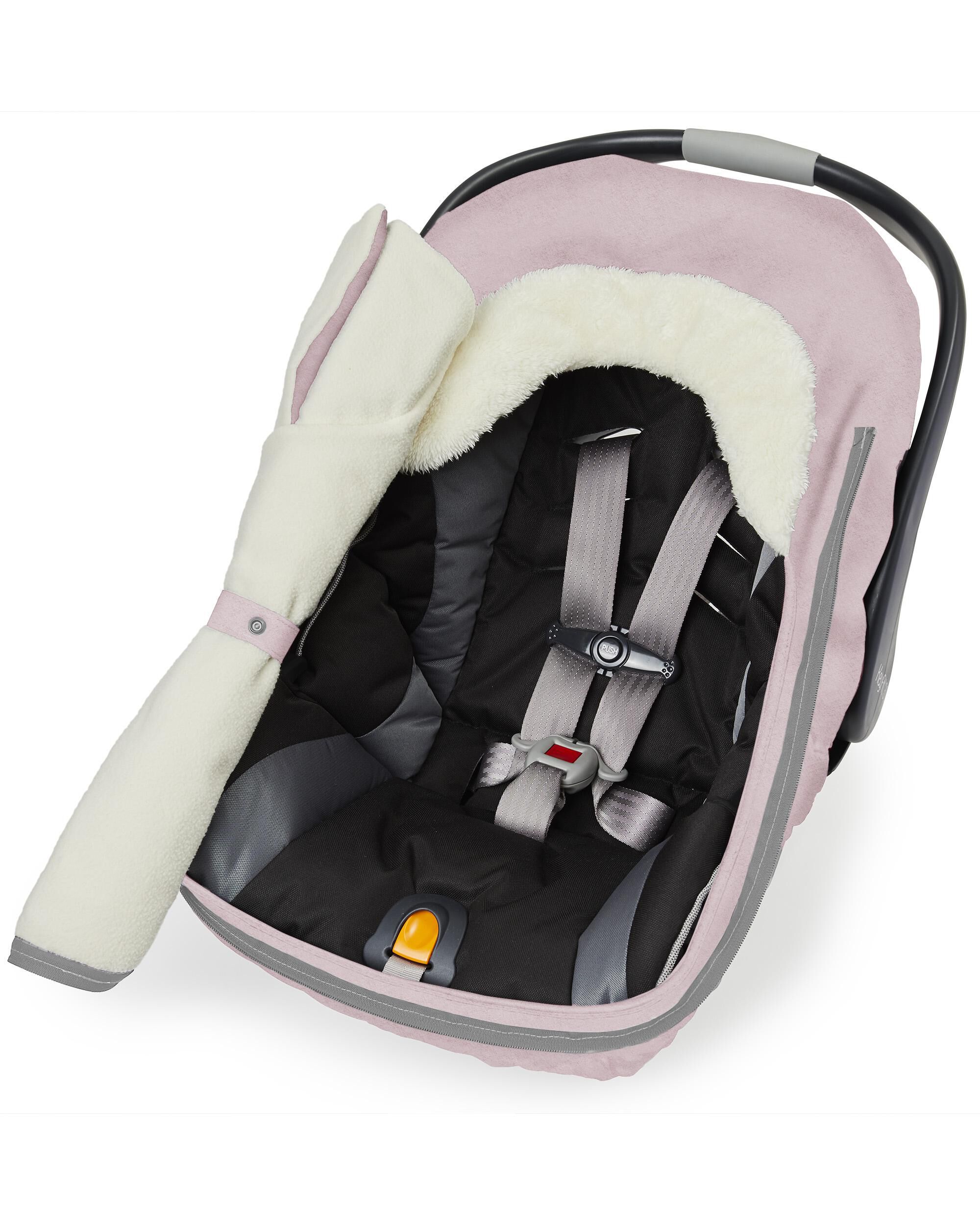 Carter's Stroll & Go Car Seat Cover - Pink Heather