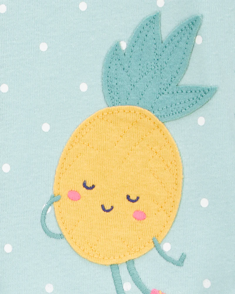 Carter's Toddler 1-Piece Pineapple 100% Snug Fit Cotton Footless Pyjamas