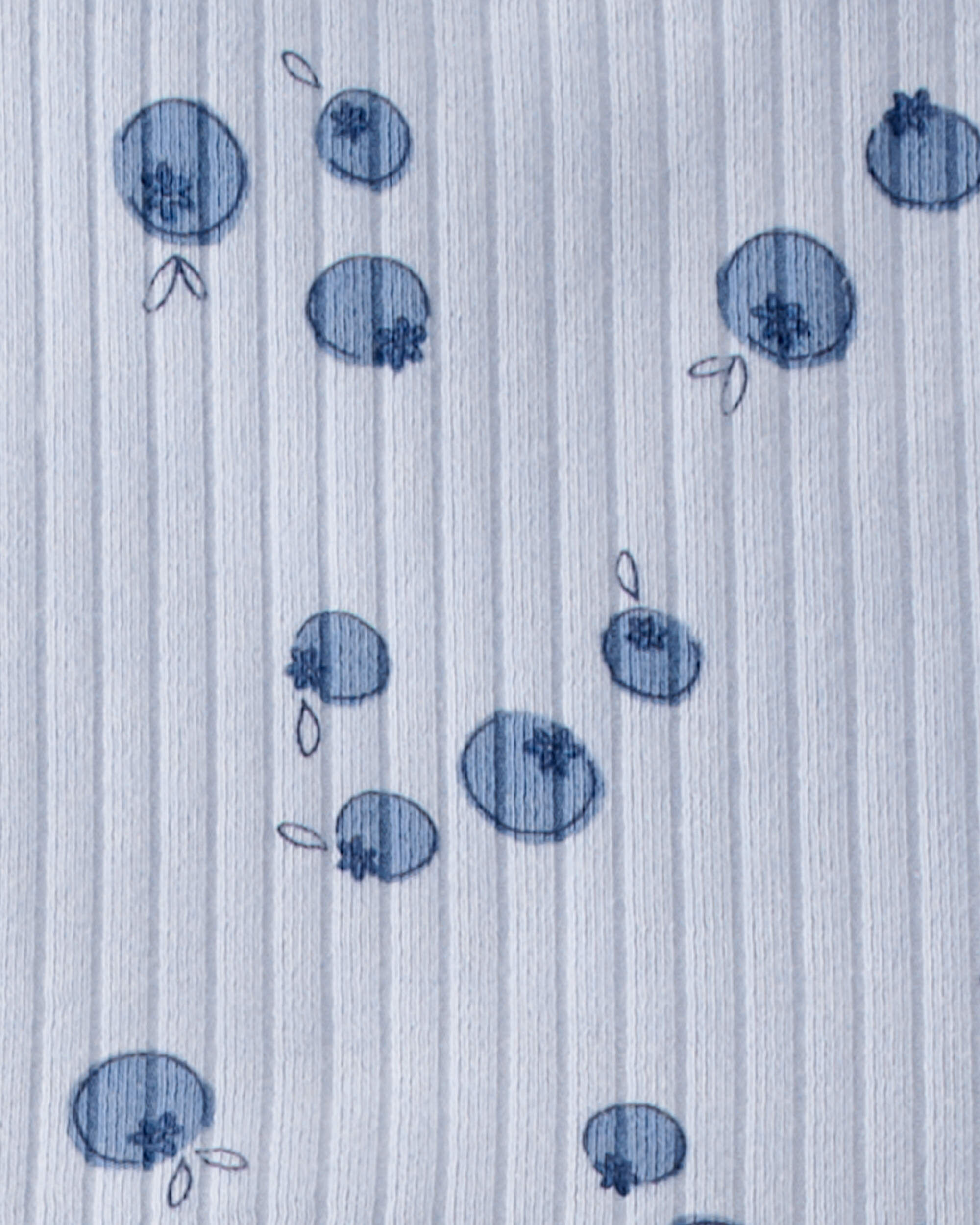 Carter's Toddler 2-Piece Blueberry Ribbed Tee & Pull-On Pant Set - Blue