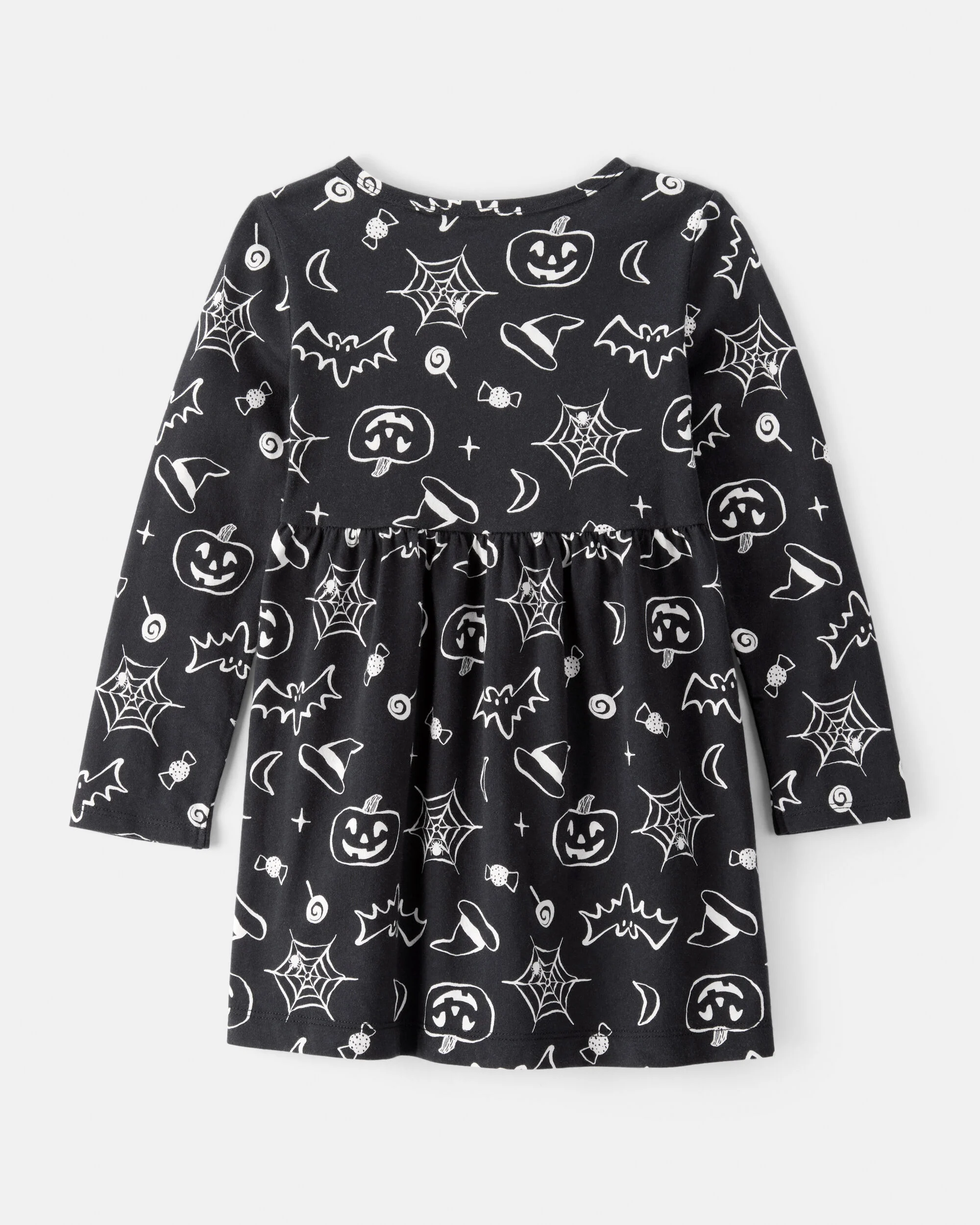 Carter's Toddler Halloween Spooky Print Dress - Black