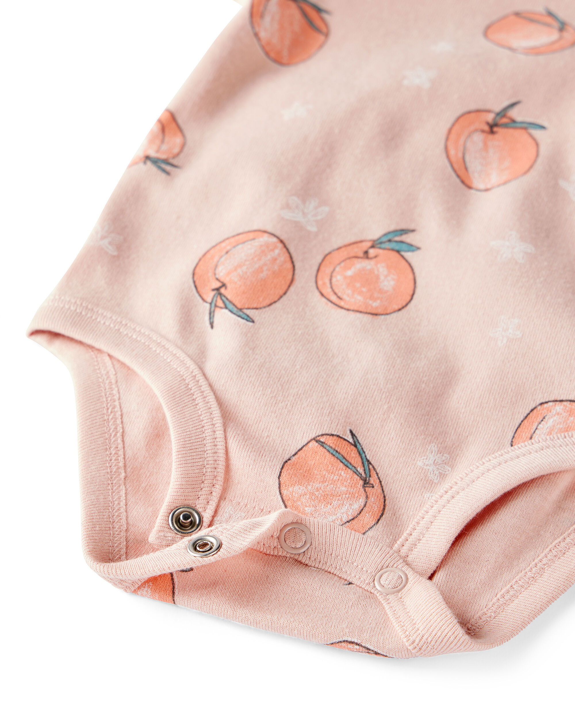 Carter's Baby Organic Cotton Bodysuit in Peach Print