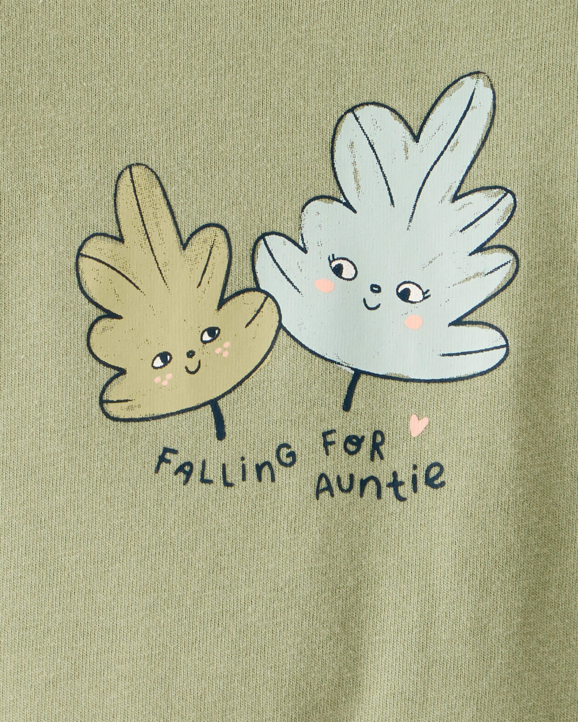 Carter's Baby Girl Auntie Cotton Long-Sleeve Graphic Bodysuit - Green