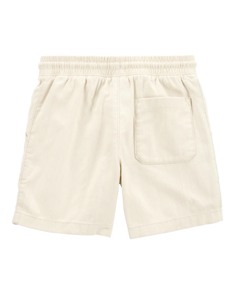 Carter's Kid Pull-On Twill Shorts - Khaki