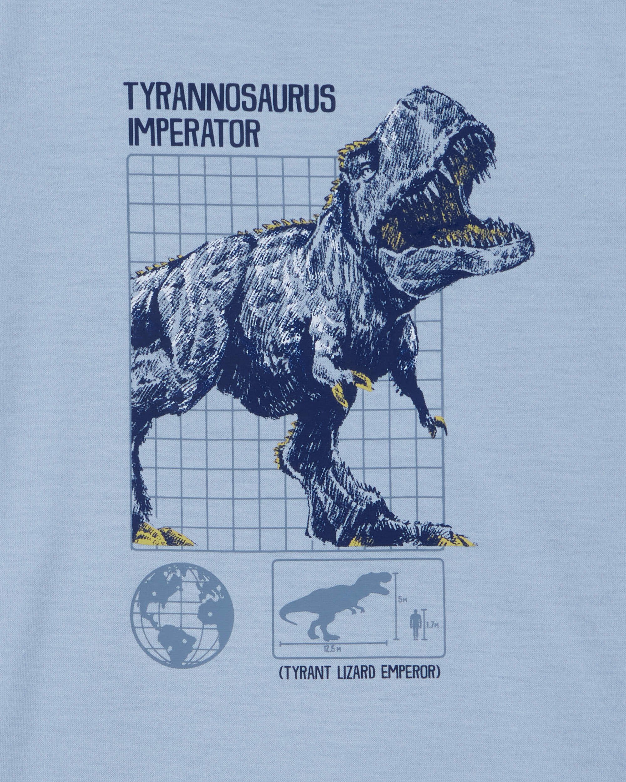 Carter's Boys Dinosaur Loose Fit 2-Piece Pajamas - Blue