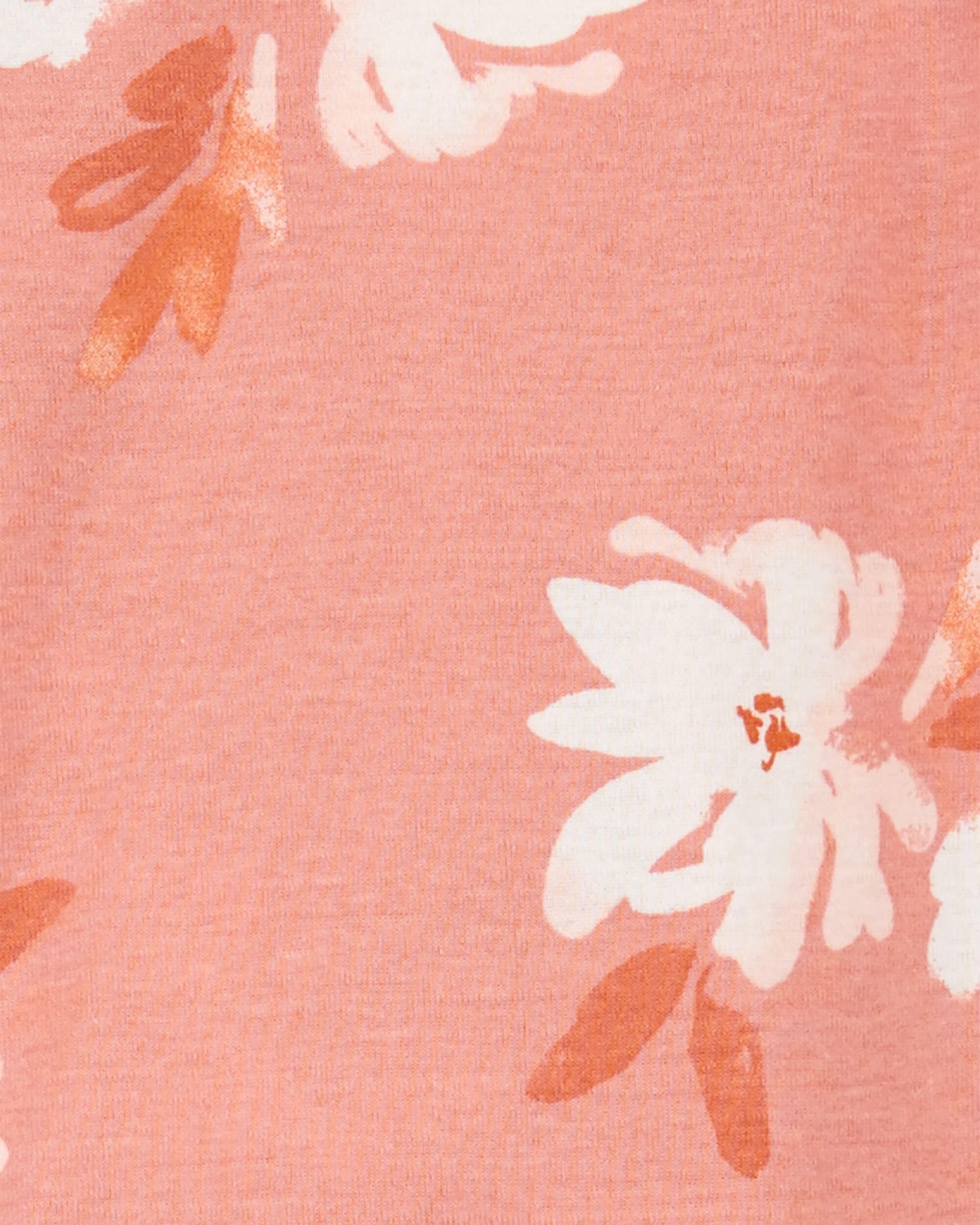 Carter's Baby 2-Piece Floral Sleep & Play Pajamas and Cap Set