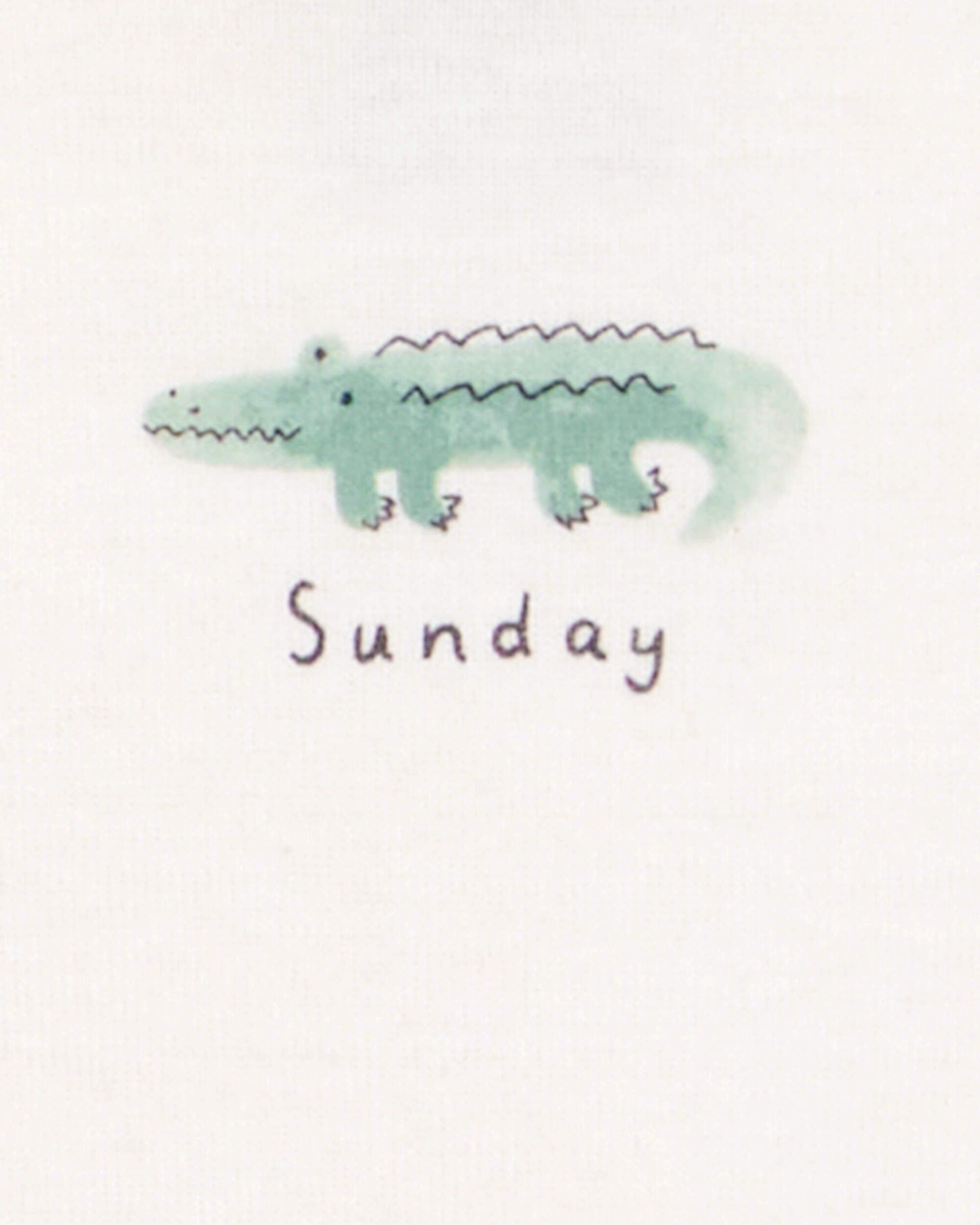 Carter's Baby 7-Pack Days Of The Week Short-Sleeve Cotton Bodysuits - Ivory