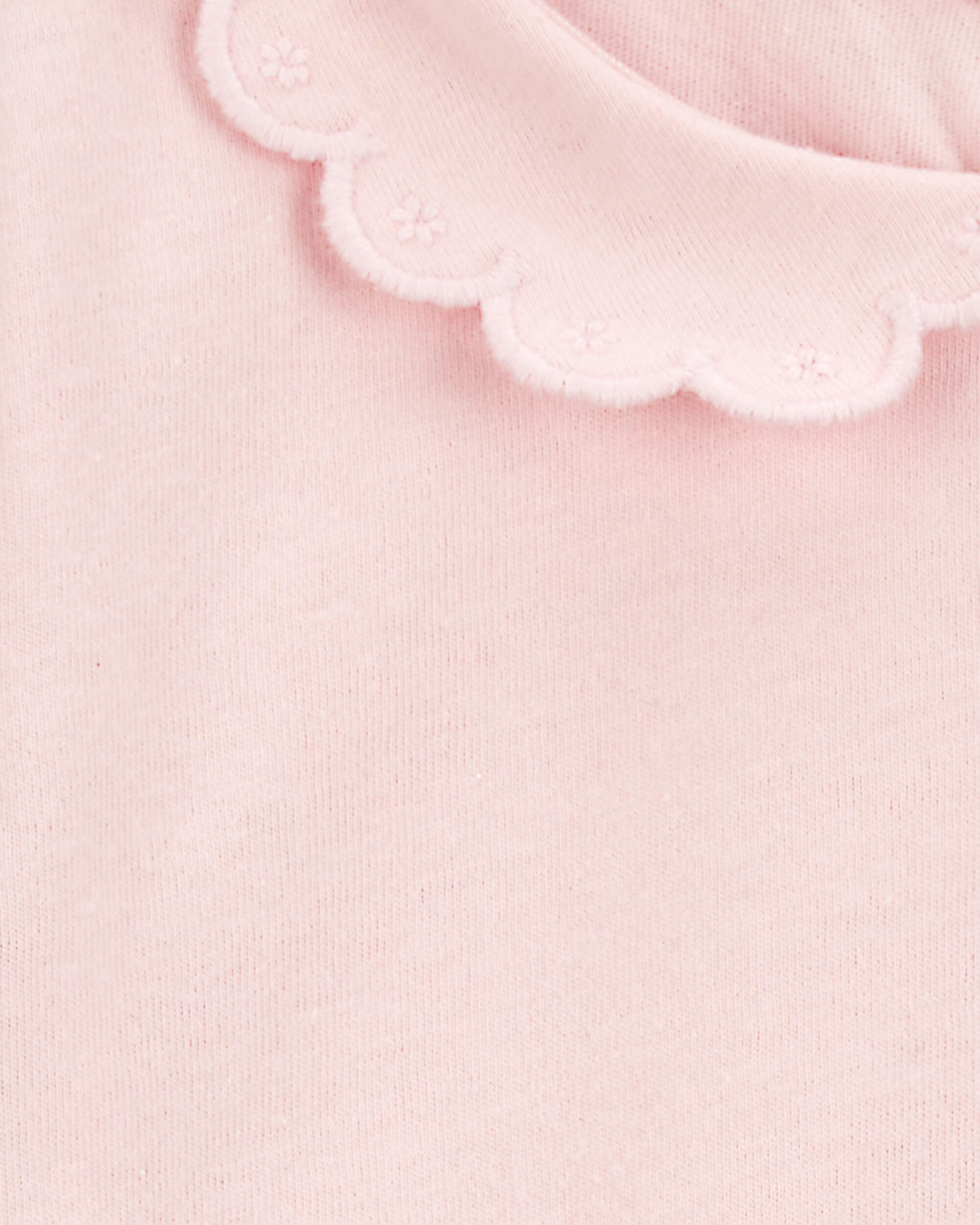 Carter's Baby Scalloped Collar Short-Sleeve Bodysuit - Pink