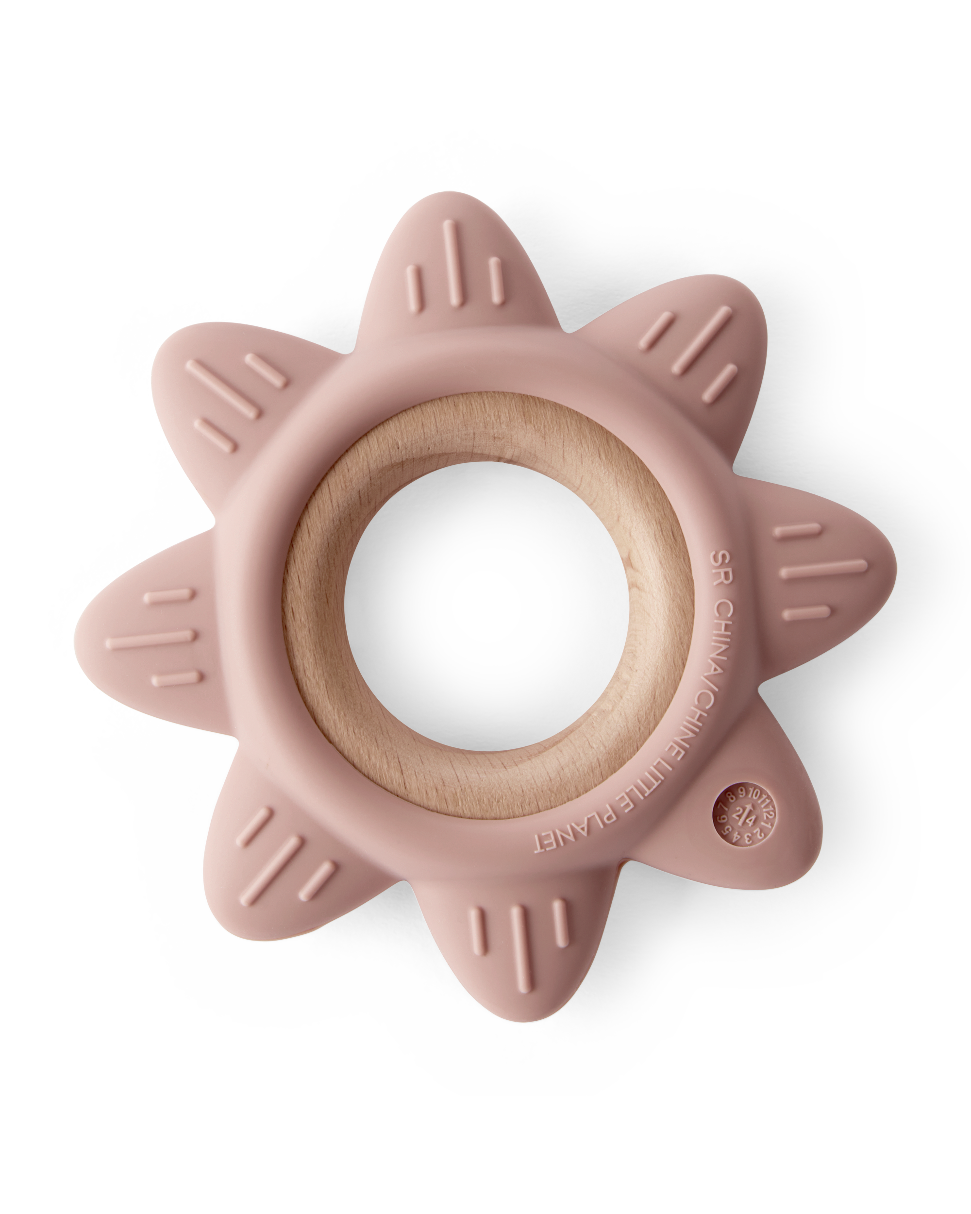 Carter's Little Planet Silicone & Wood Teether - Pink