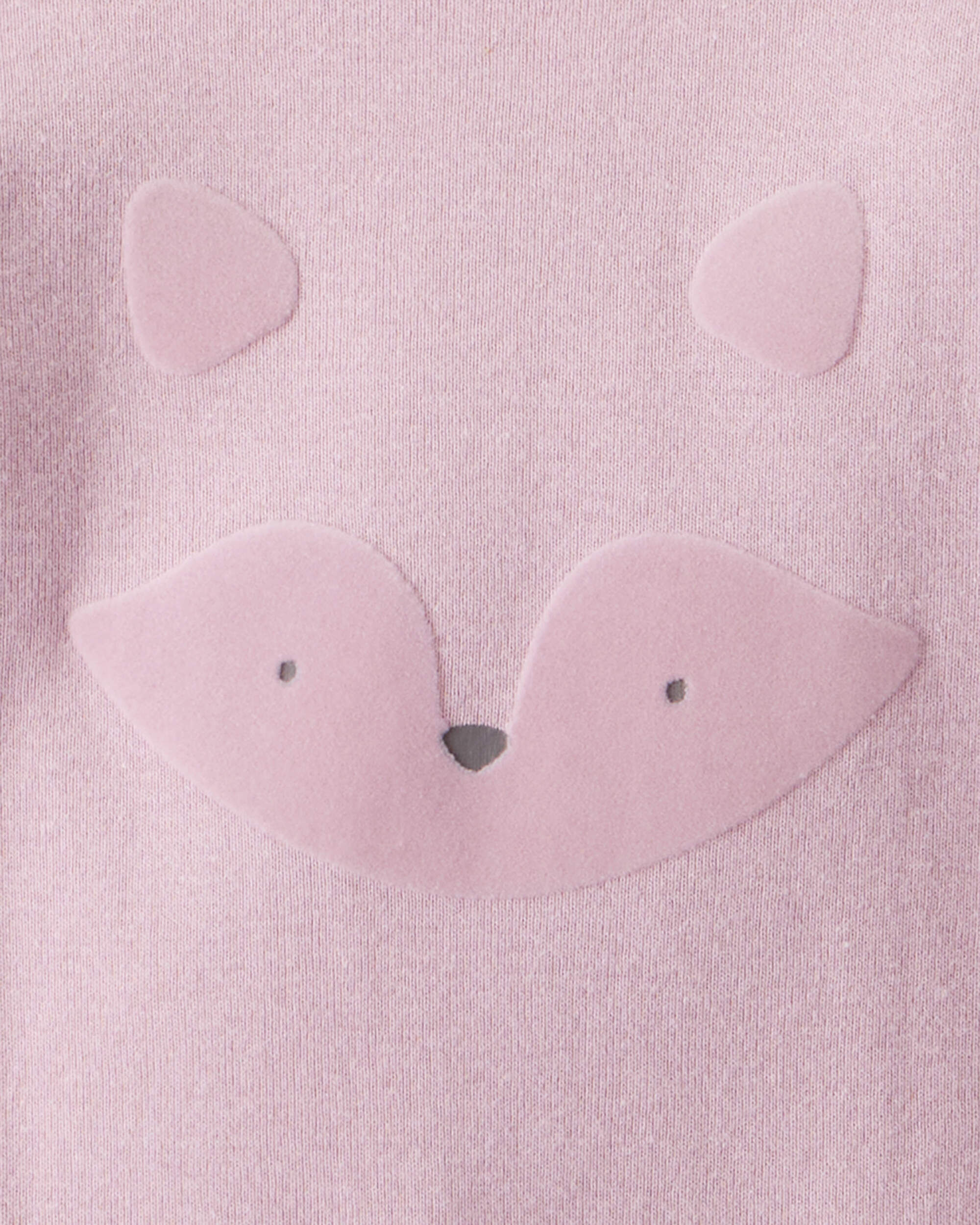 Carter's Baby Girl 4-Pack Koala Print Cotton Long-Sleeve Multipack Bodysuits - Purple/White/Pink