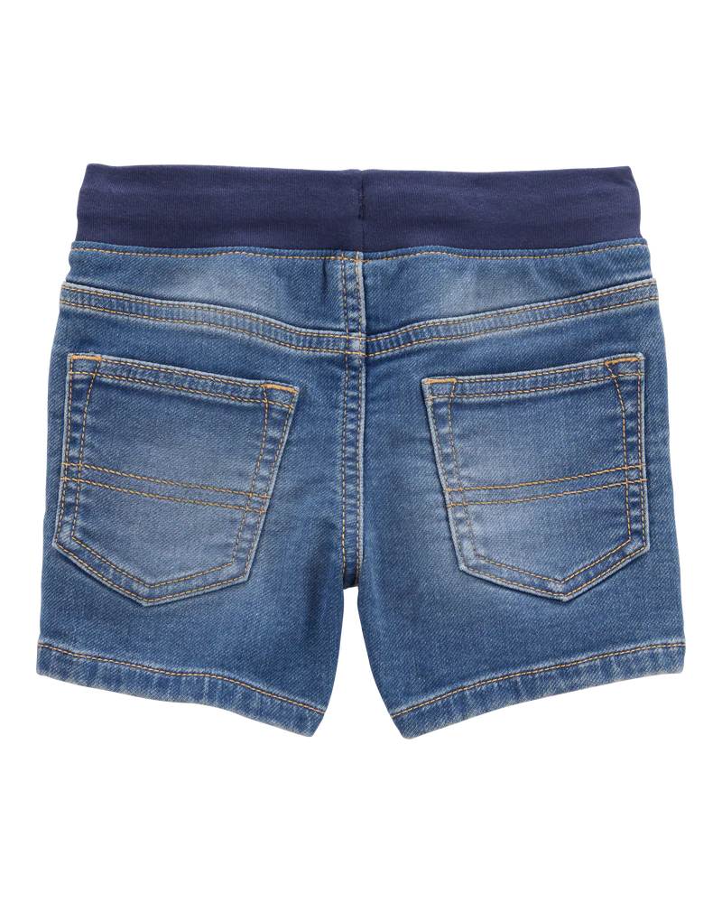Oshkosh Toddler Pull-On Denim Short - Blue Wash