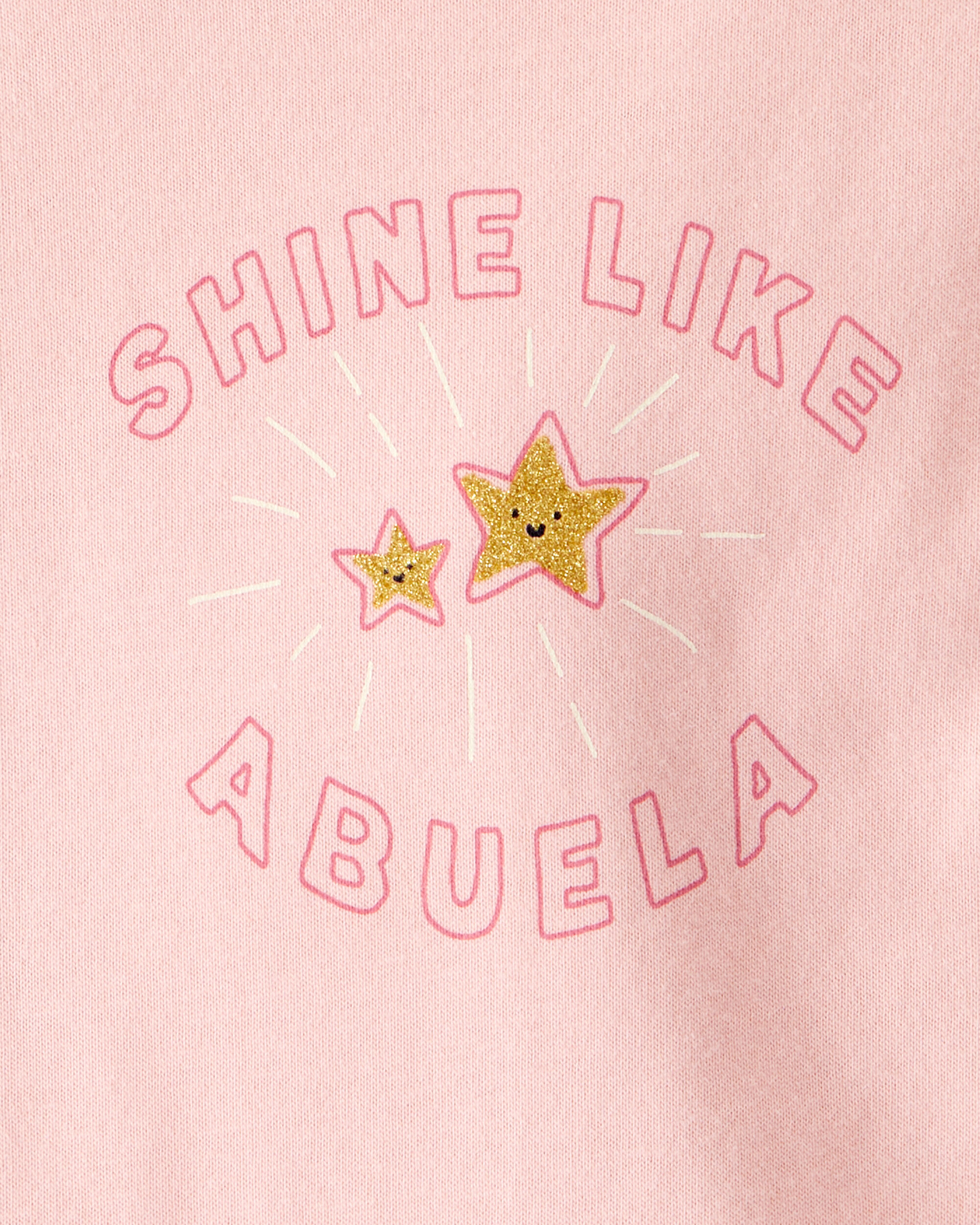 Carter's Baby Girl Shine Like Abuela Cotton Long-Sleeve Graphic Bodysuit - Pink