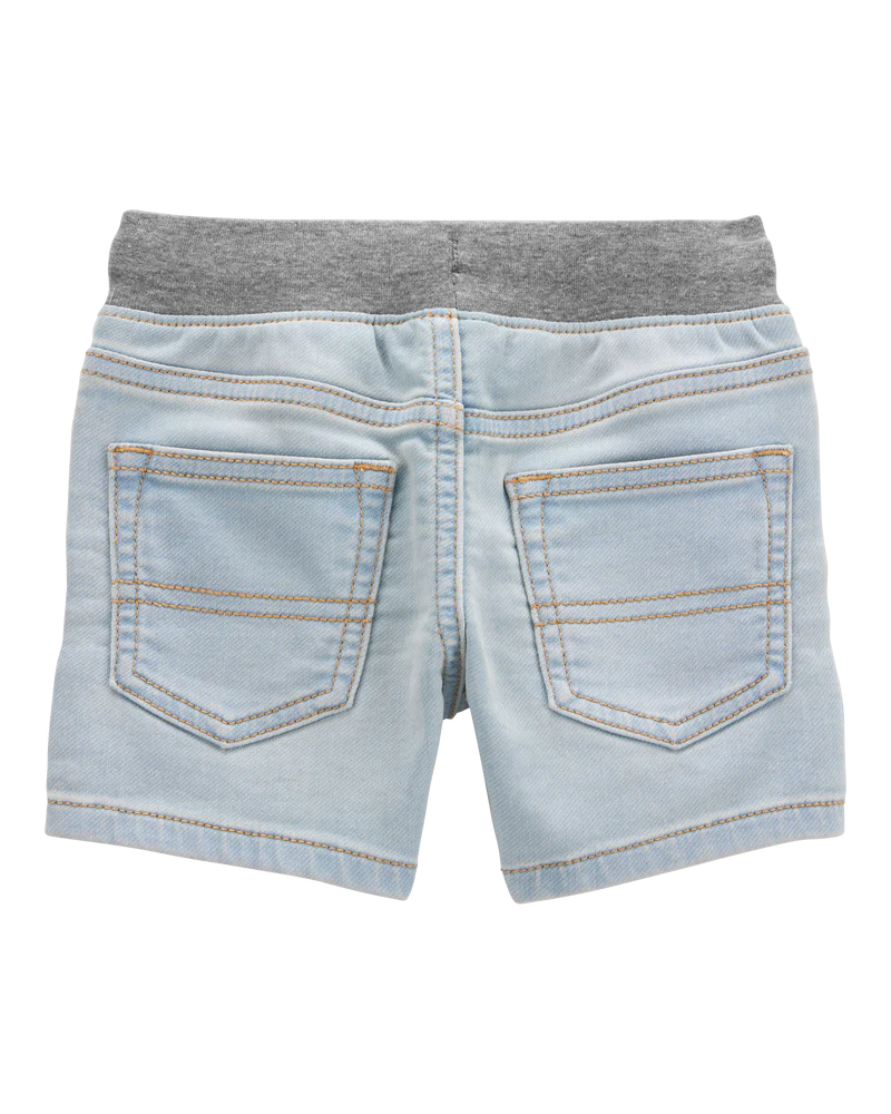 Oshkosh Toddler Pull-On Denim Shorts - Light Blue Wash