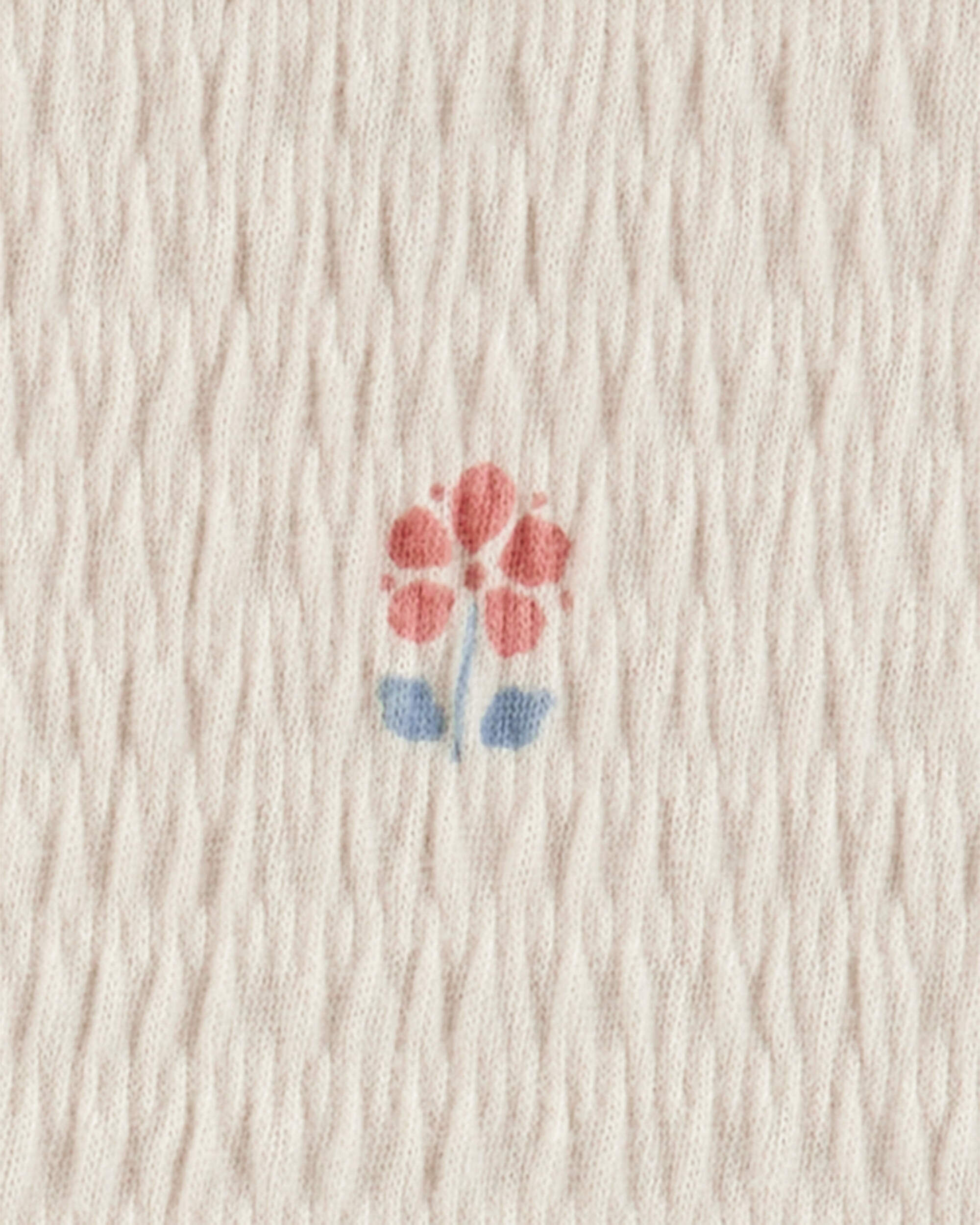 Carter's Baby 2-Piece Flower Print Peplum Top & Short Set