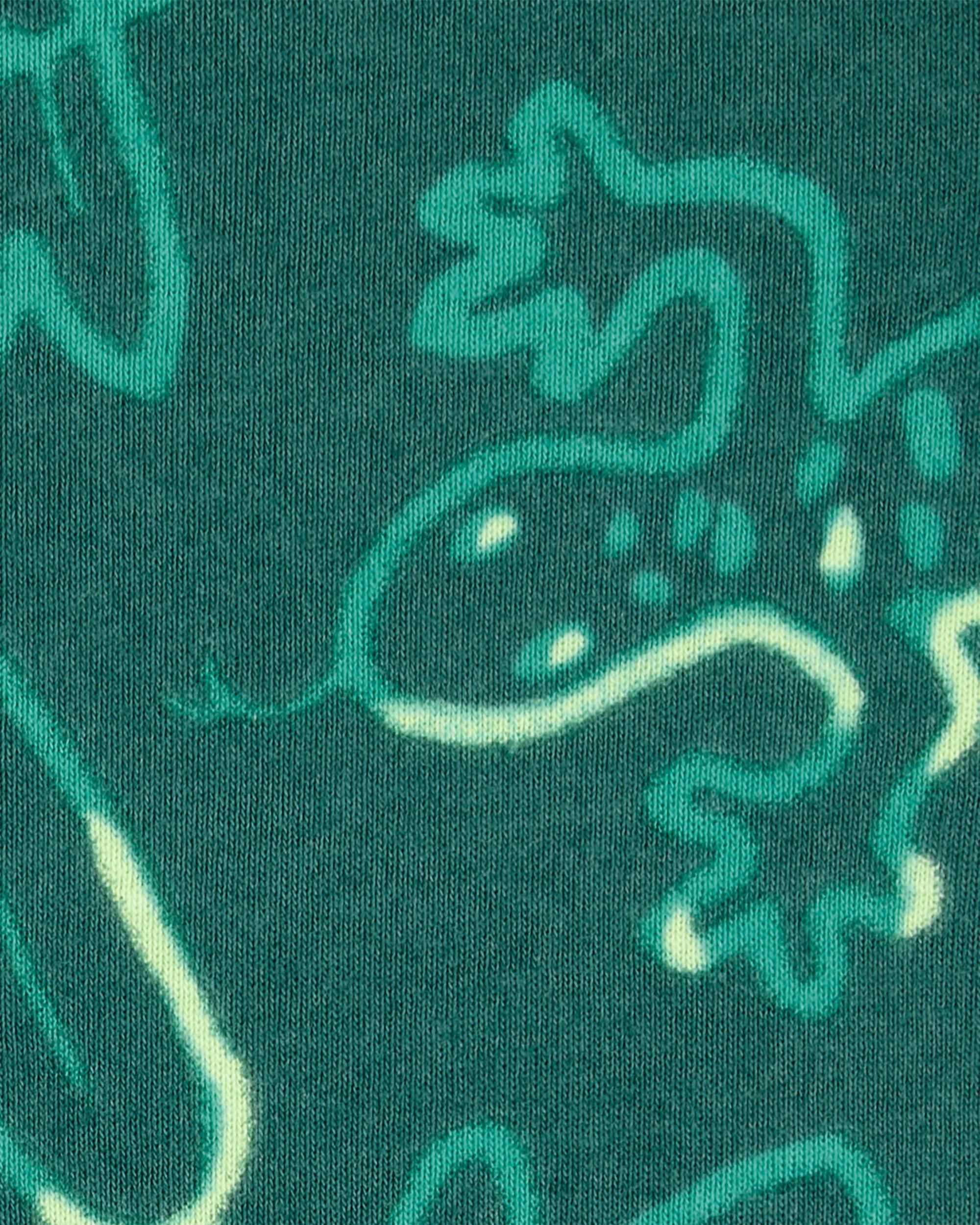 Carter's Toddler 4-Piece Lizard Cotton Blend Pajamas - Green