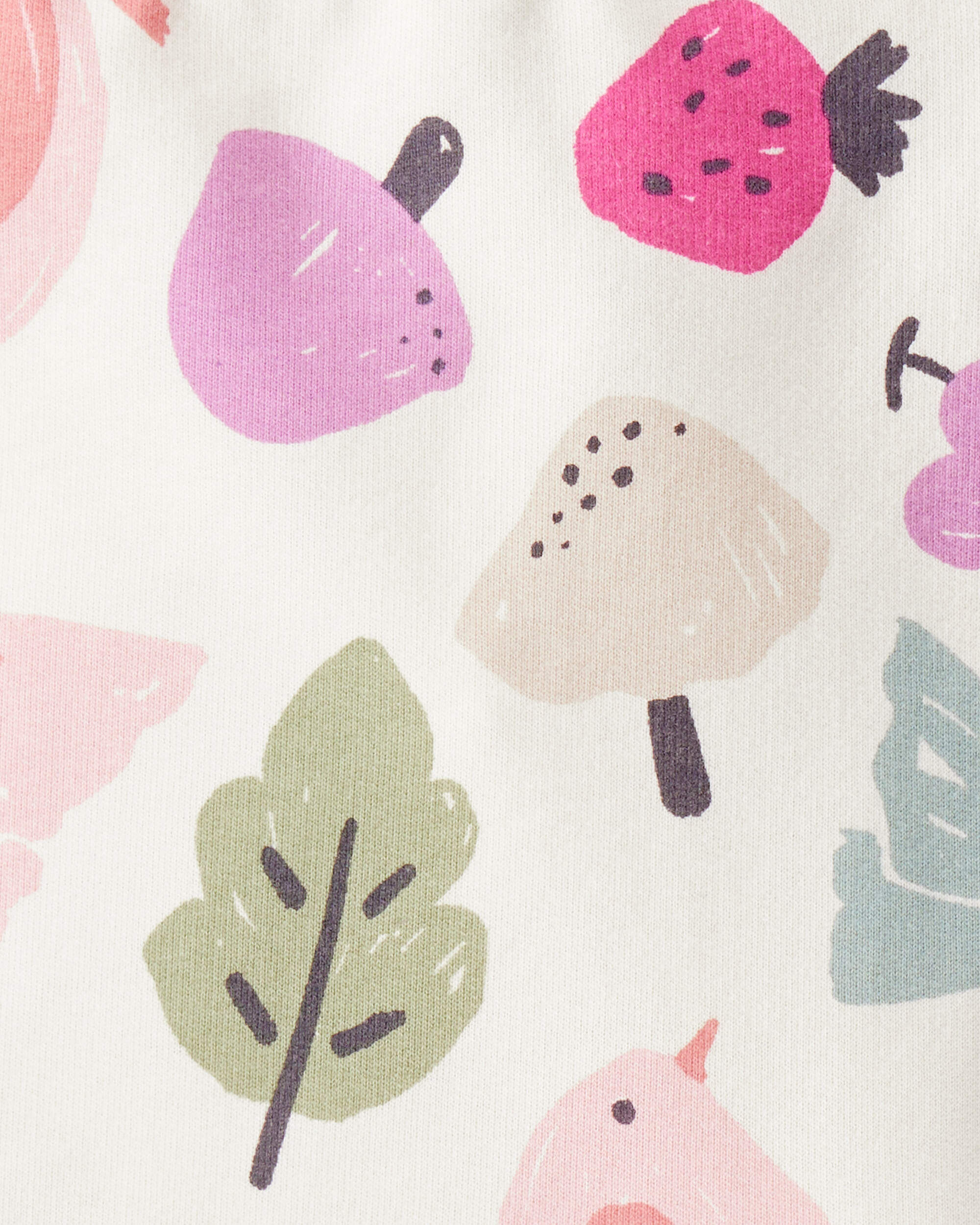 Carter's Baby Girl Butterfly Long-Sleeve Cotton Tee & Pant Set - Ivory