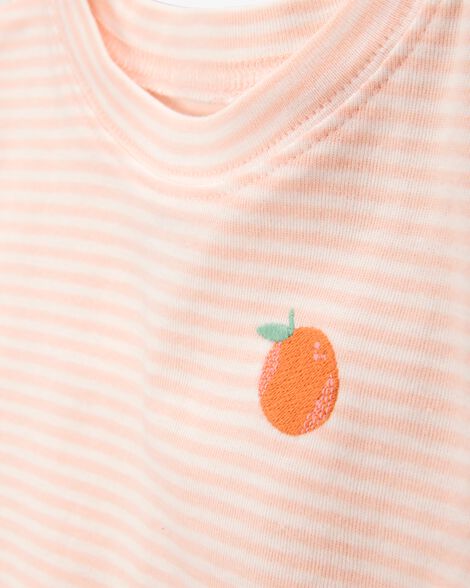 Carter's Toddler Orange Print Snug Fit Cotton 4-Piece Pajamas