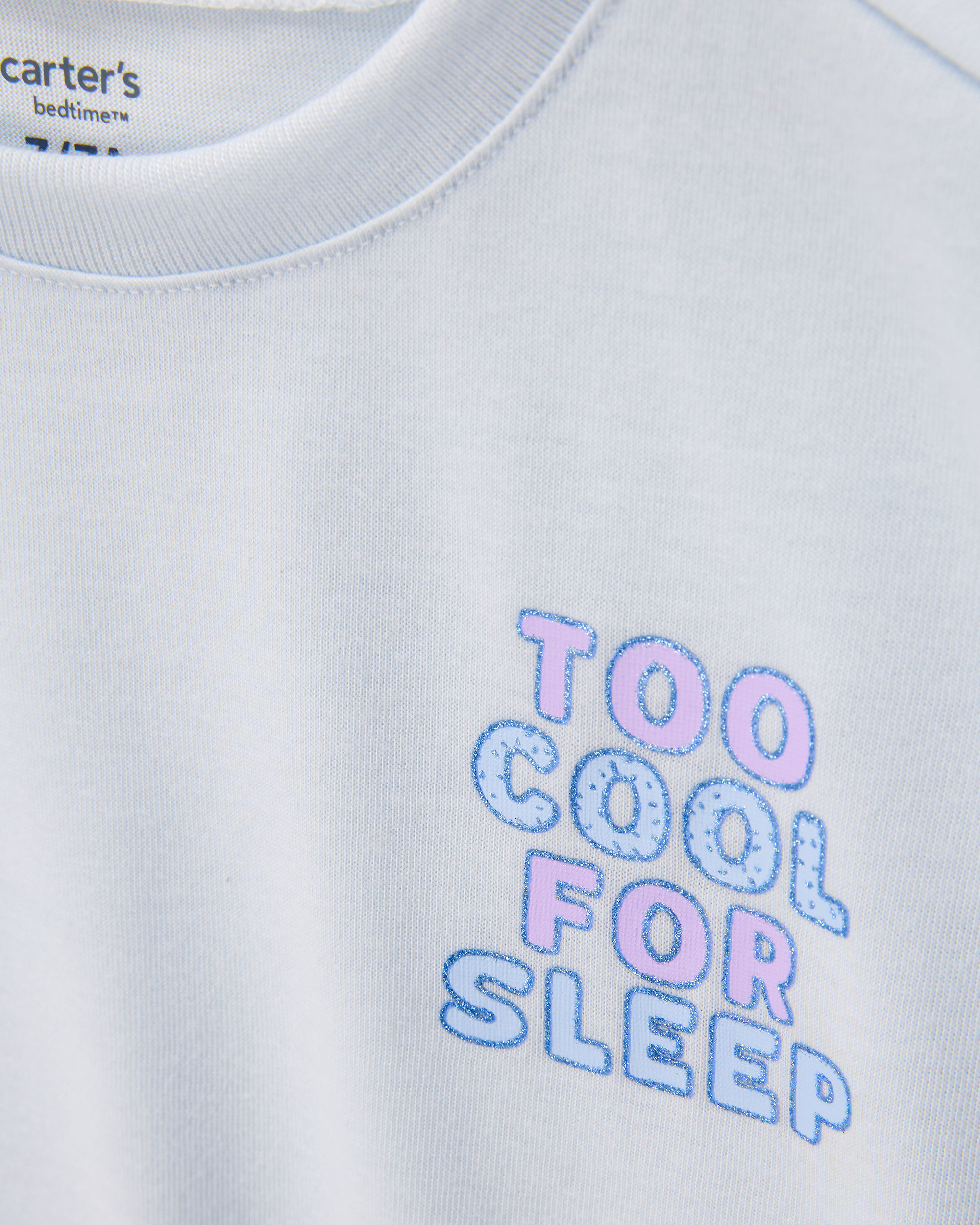 Carter's Girls Ice Cream Print Loose Fit 2-Piece Pajamas - Blue