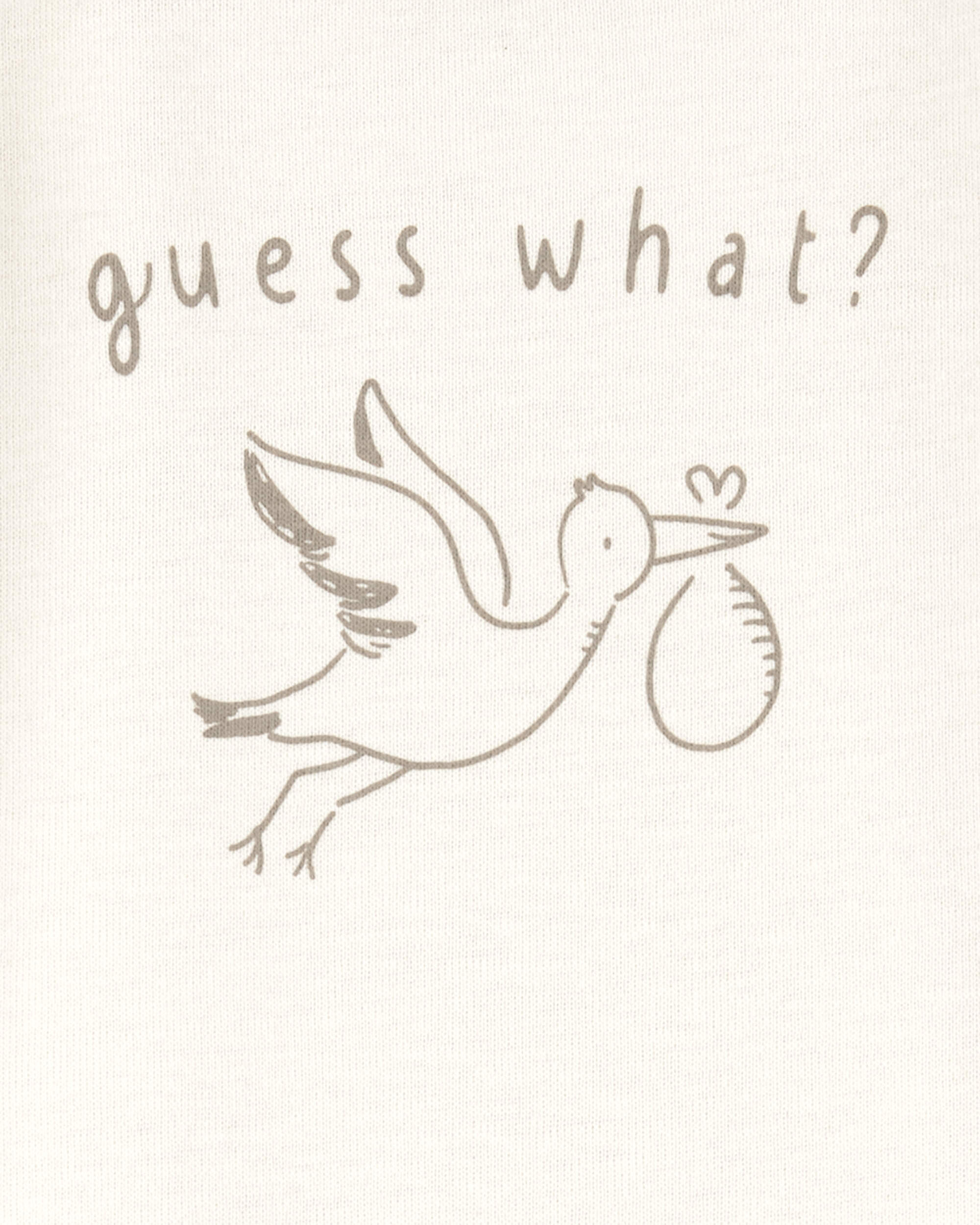 Carter's Baby Stork Announcement Bodysuit