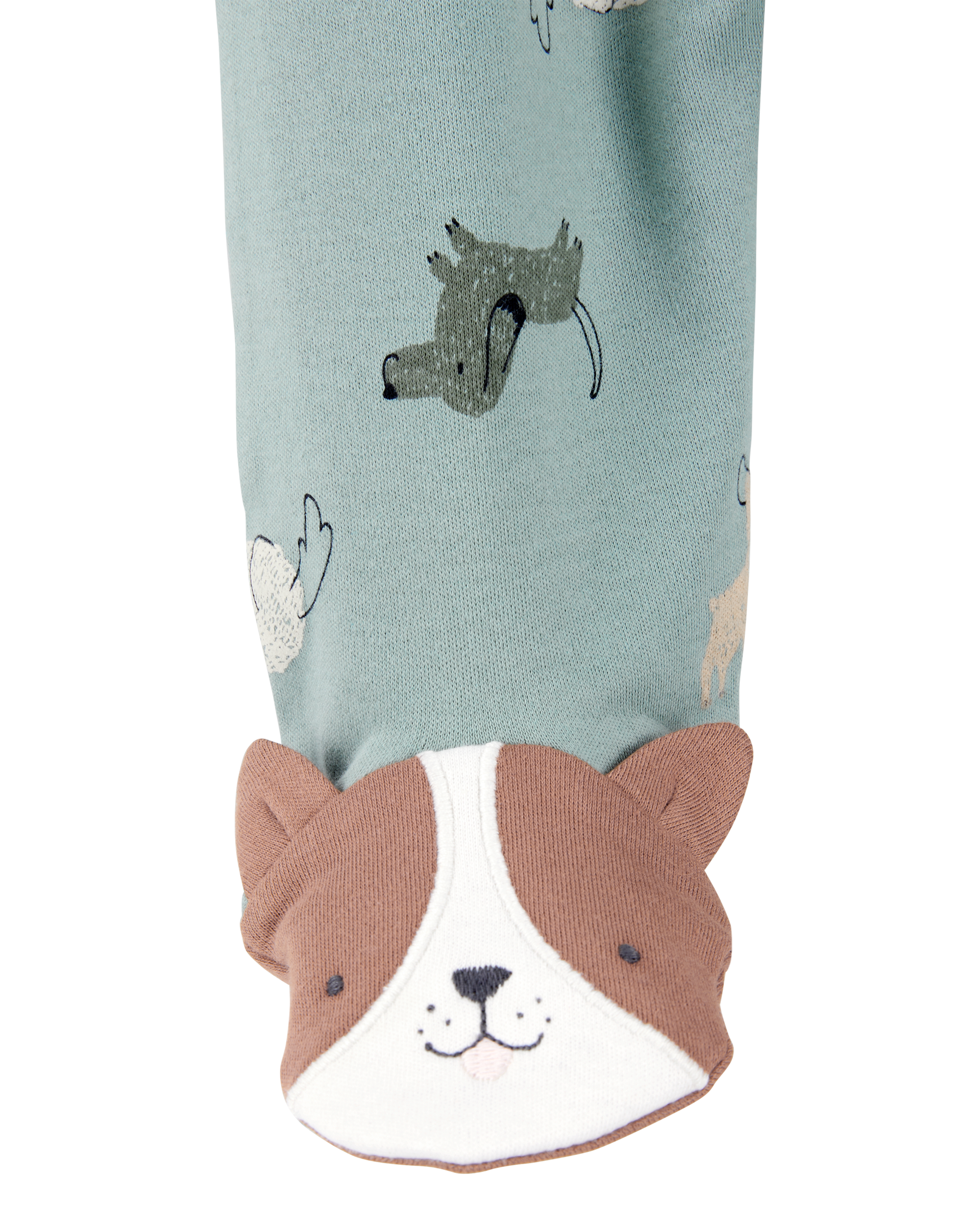 Carter's Baby 2-Pack  Cotton 2-Way Zip Sleep & Play Pajamas - Green/Ivory