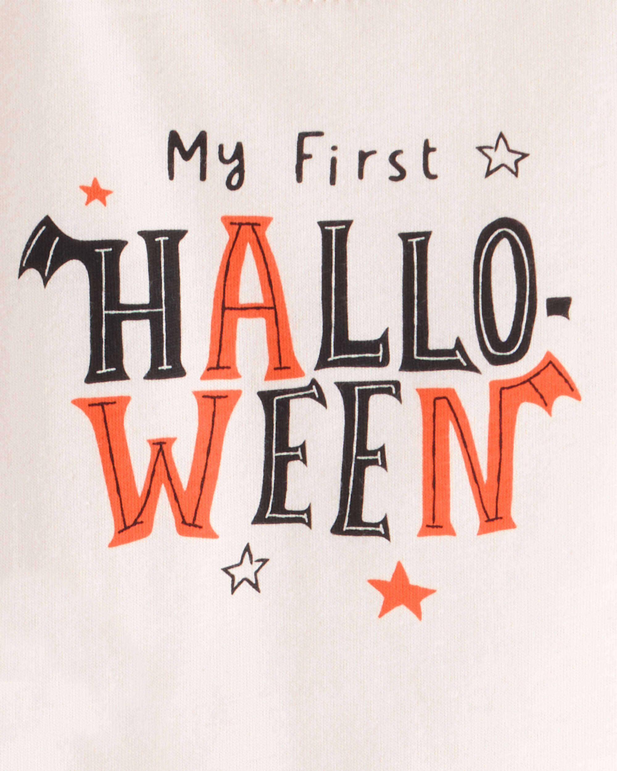 Carter's Baby 2-Piece My First Halloween Long-Sleeve Bodysuit Pant Set - Ivory/Orange