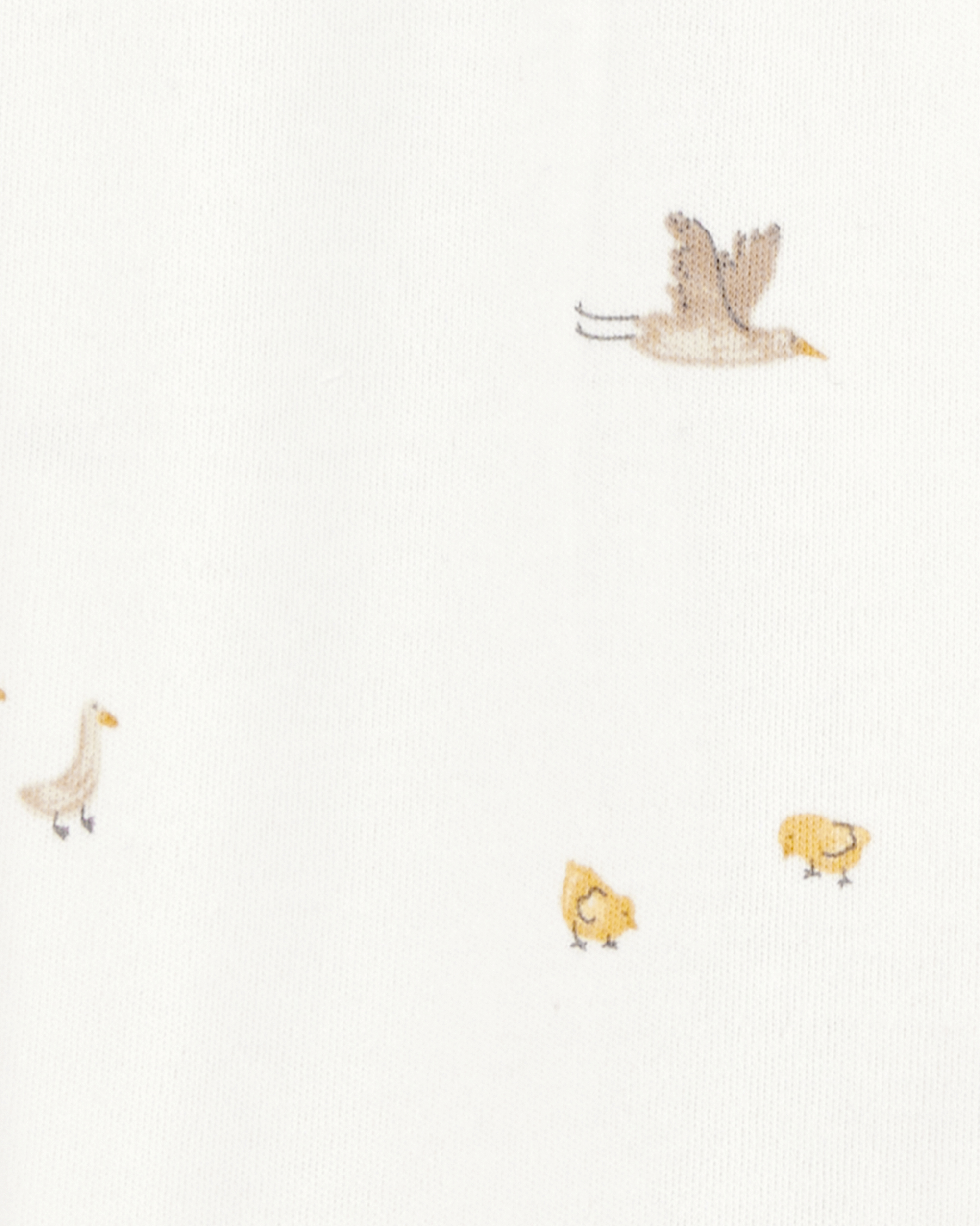 Carter's Baby Mini Bird Print 2-Way Zip Cotton Sleep & Play Pajamas